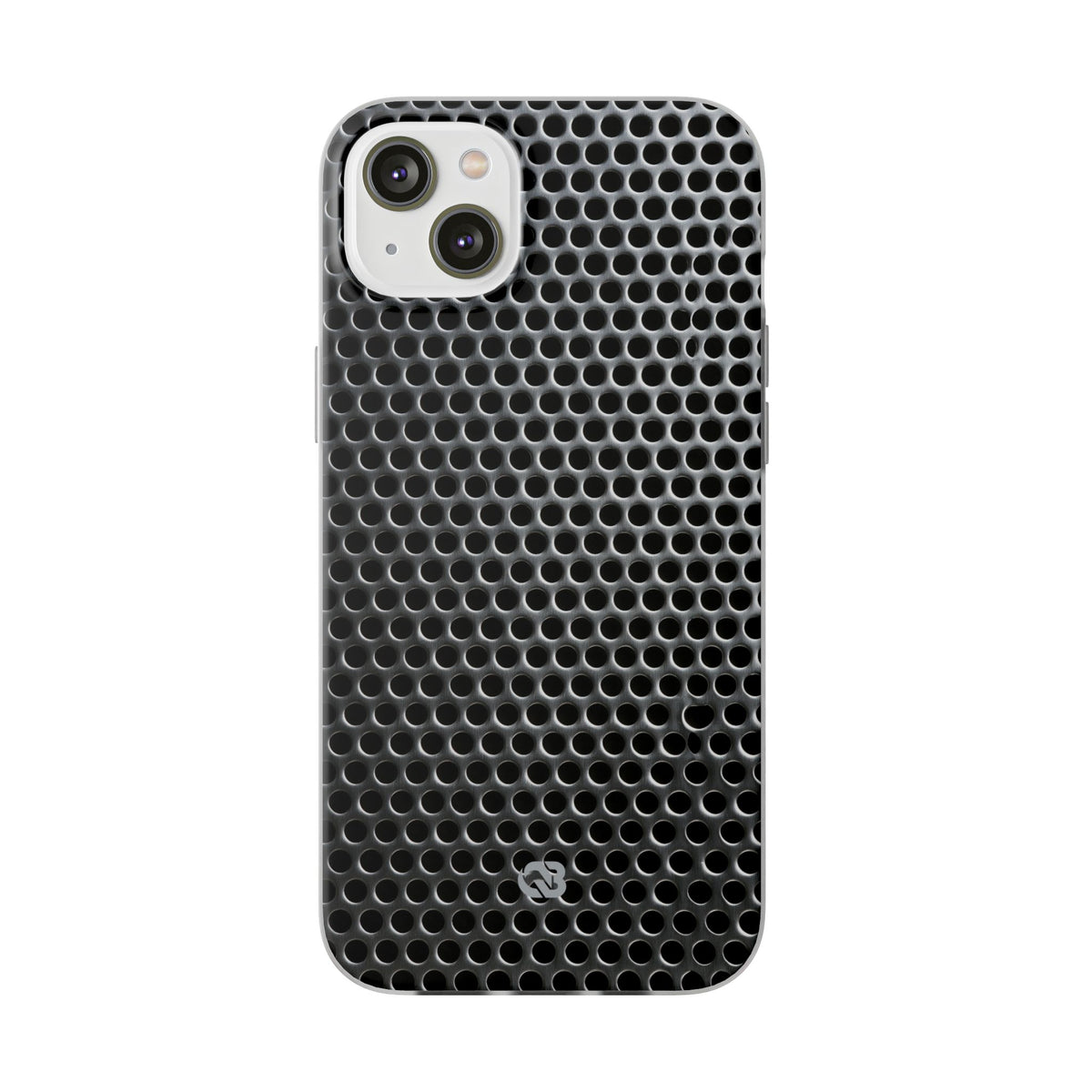 Silver Lite Phone Case for iPhone - Brutalist Steel Mesh
