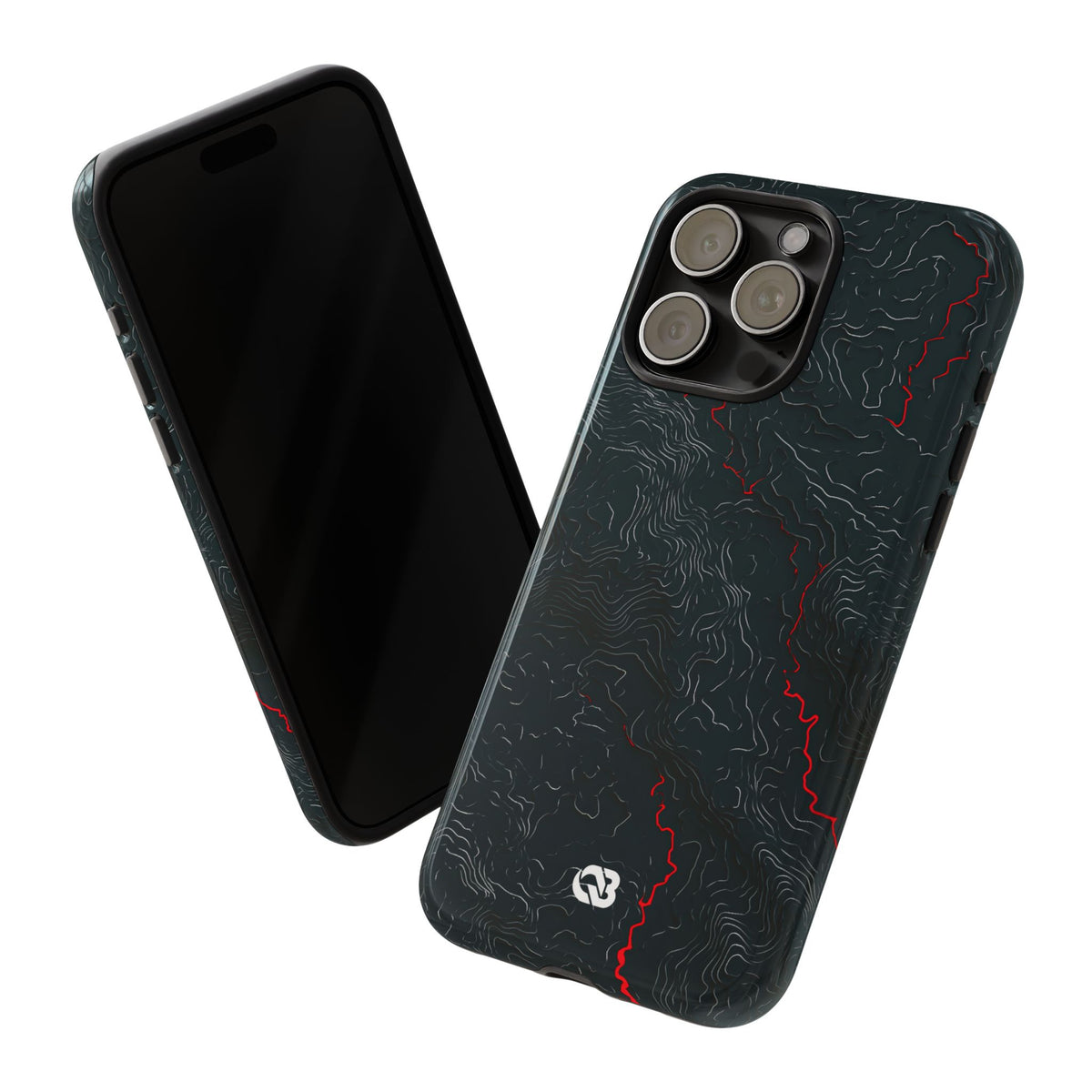 Crimson Rift · Tough Phone Case for iPhone · Black