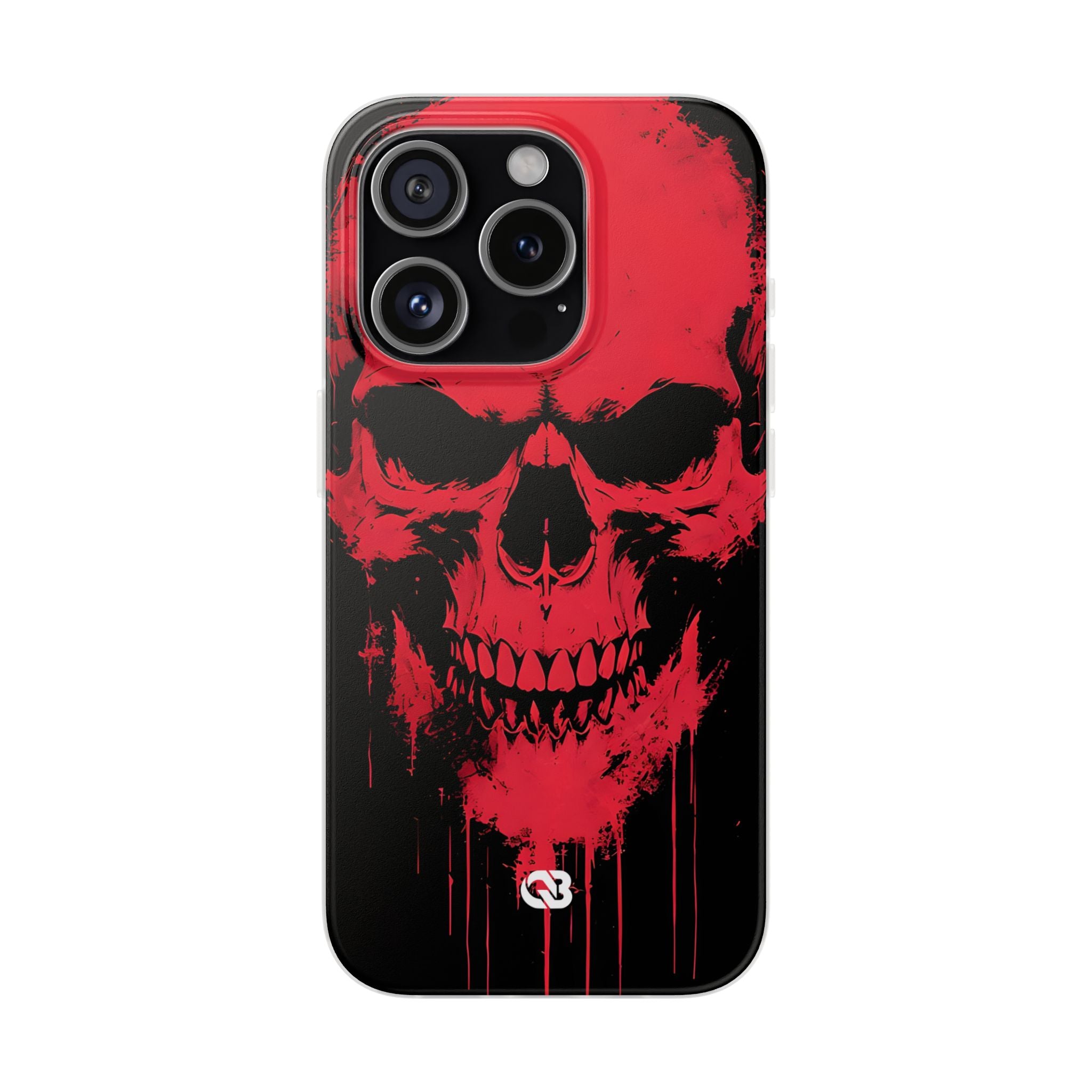 Crimson Street Skull · Soft Custodia per iPhone