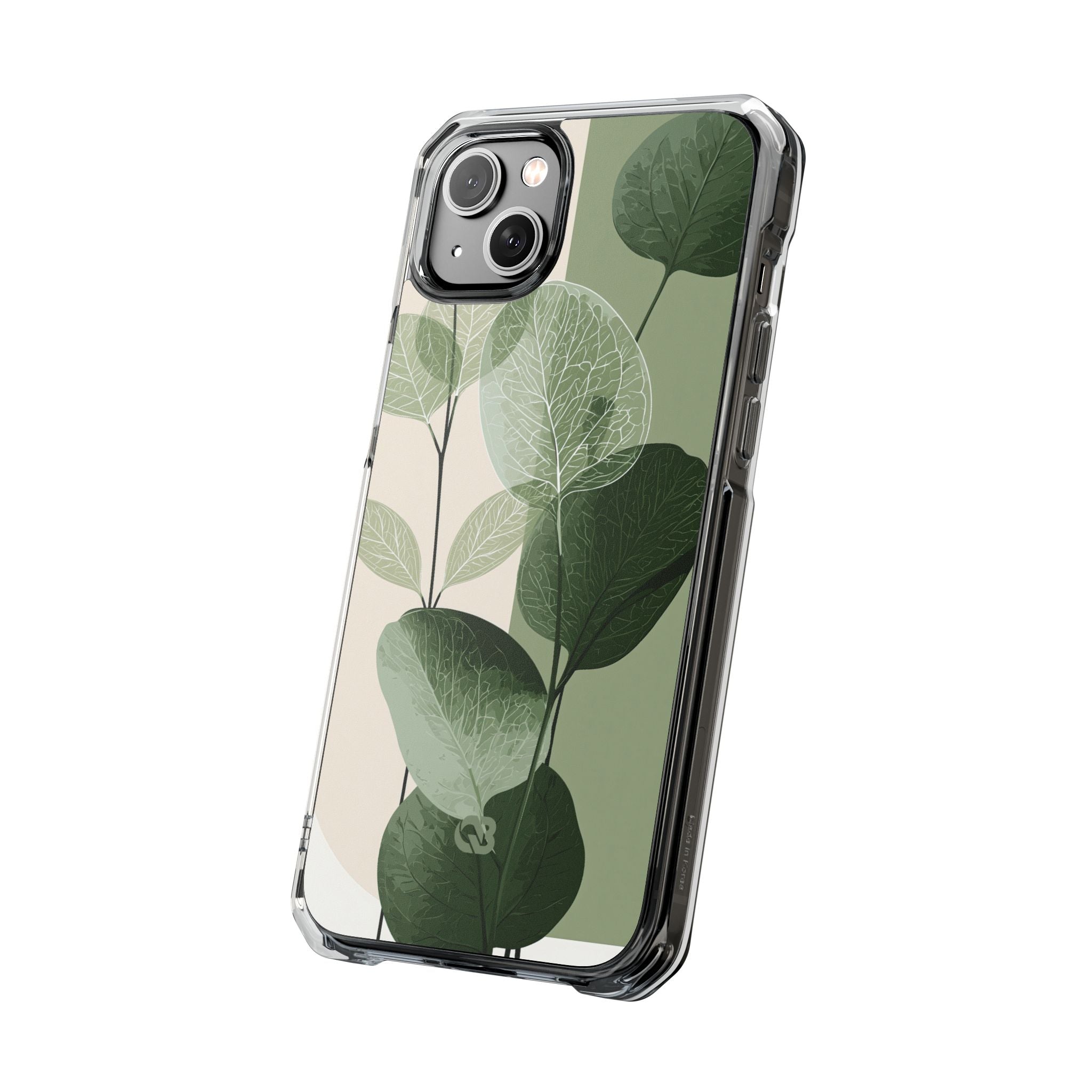 Green Impact MagSafe Phone Case for iPhone - Sage Leaf Skeletals