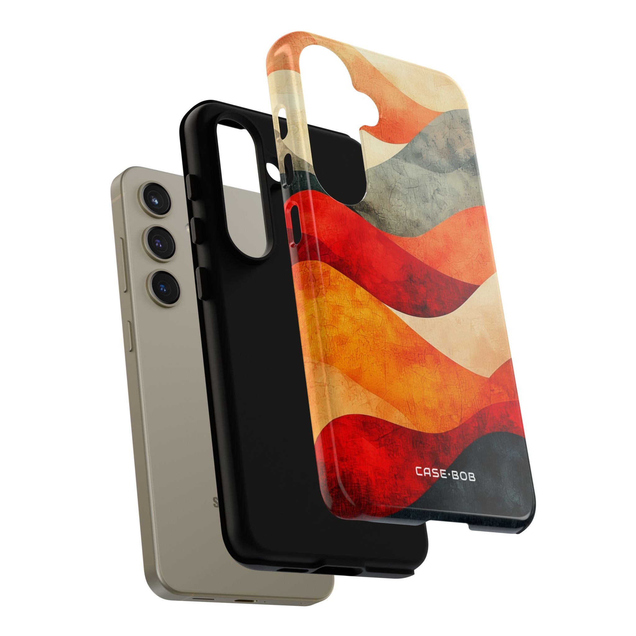 Cracked Wave Sunset Samsung S24 Skal - Tough