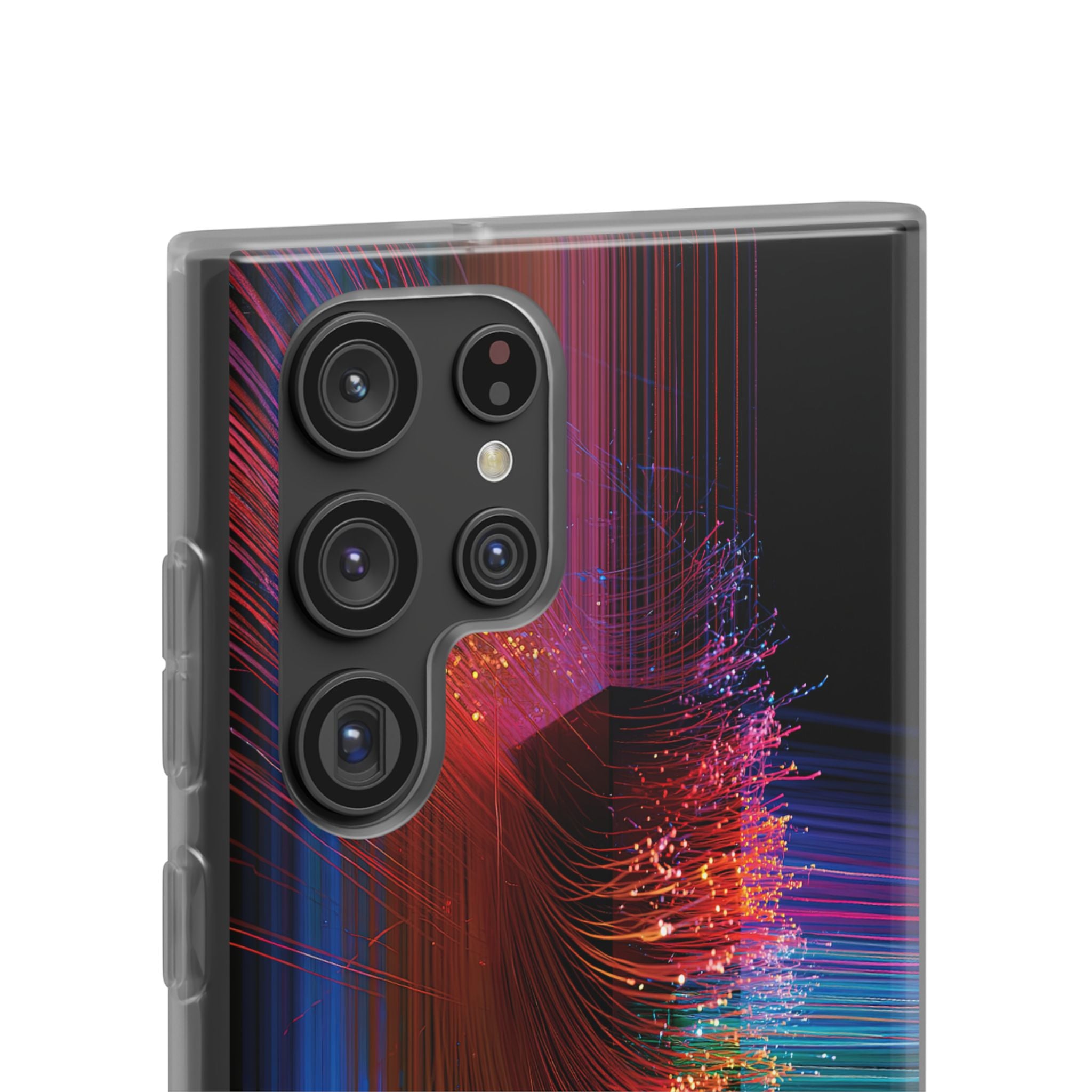 Black Lite Phone Case for Samsung - Cyber Optic Streak