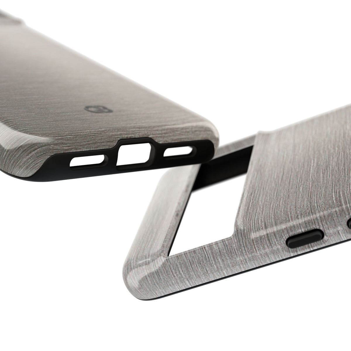 Brushed Silver Alloy · Tough Phone Case for Pixel · Silver