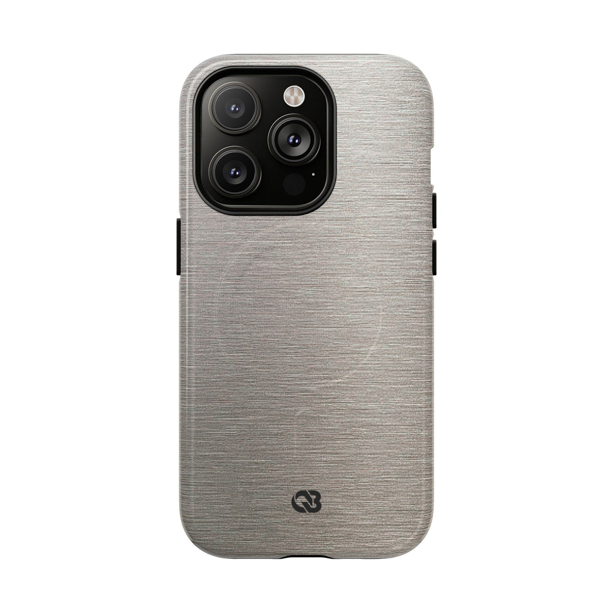 Brushed Silver Alloy · Tough 2.0 Magnetic Phone Case for iPhone · Silver