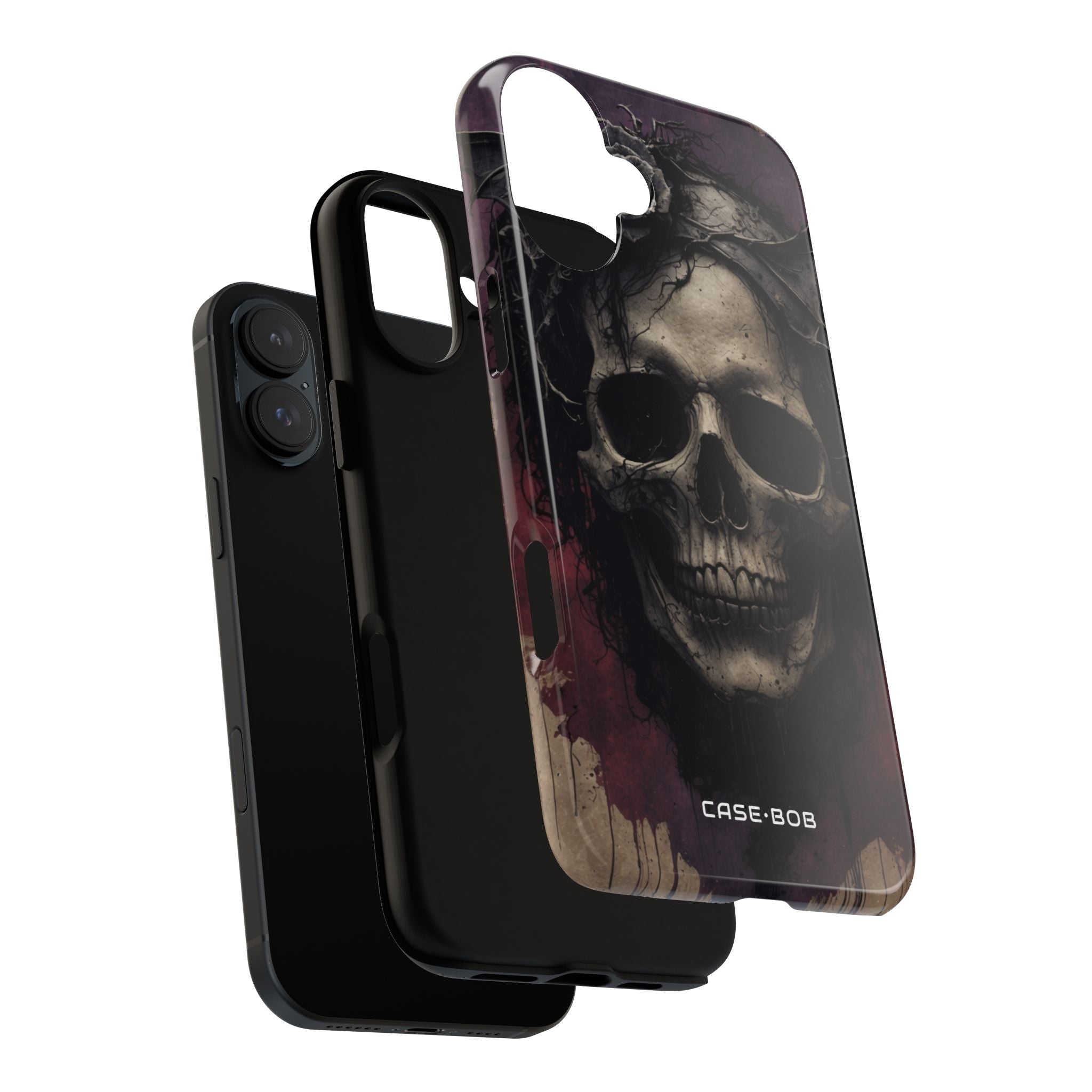 Skull Twilight iPhone 16 Plus Case - Tough