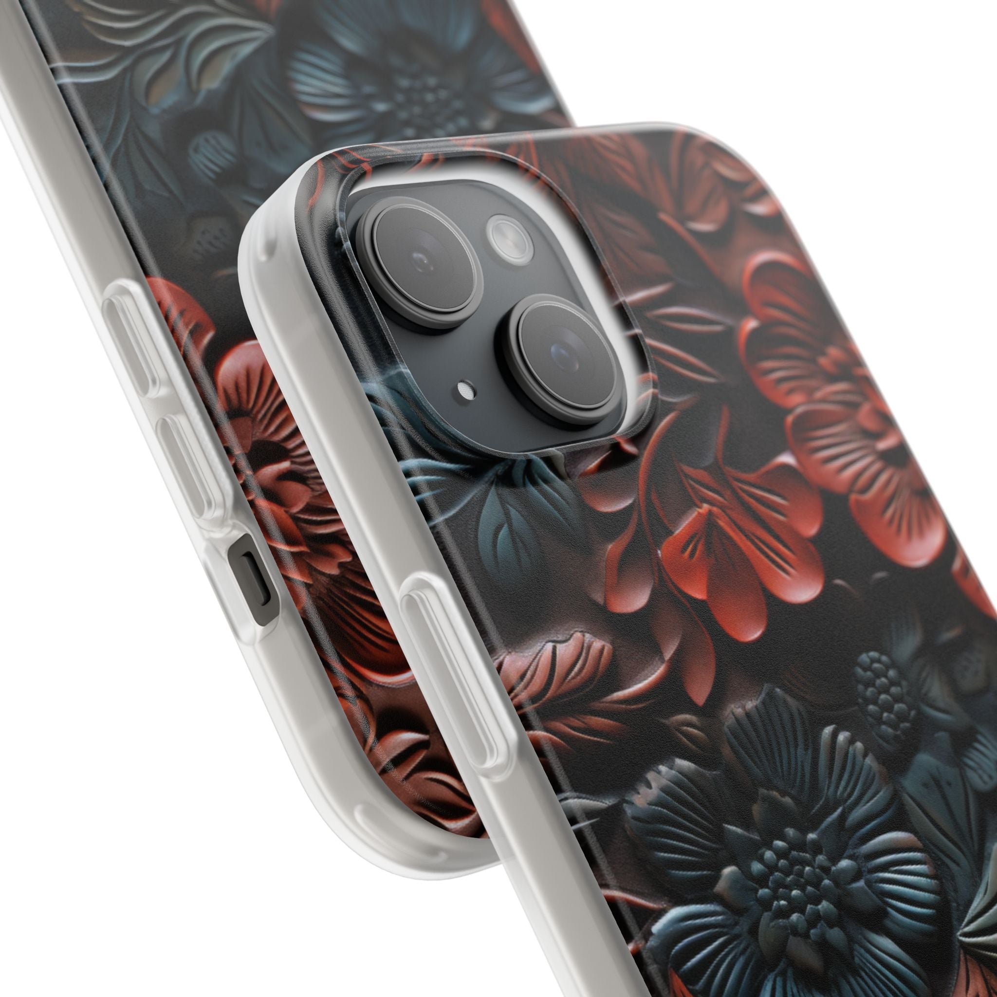 Carved Earth Bloom · Soft Phone Case for iPhone