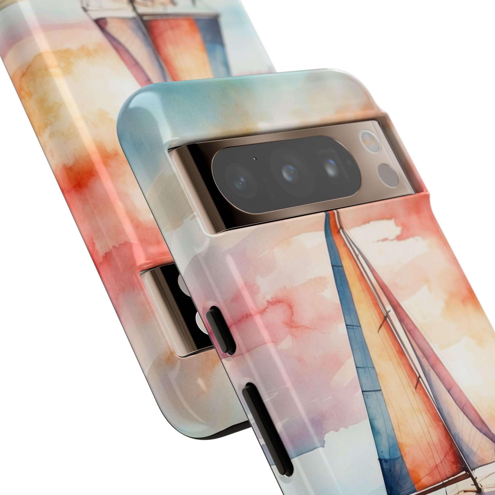 Crimson Horizon Sail · Tough Phone Case for Google Pixel