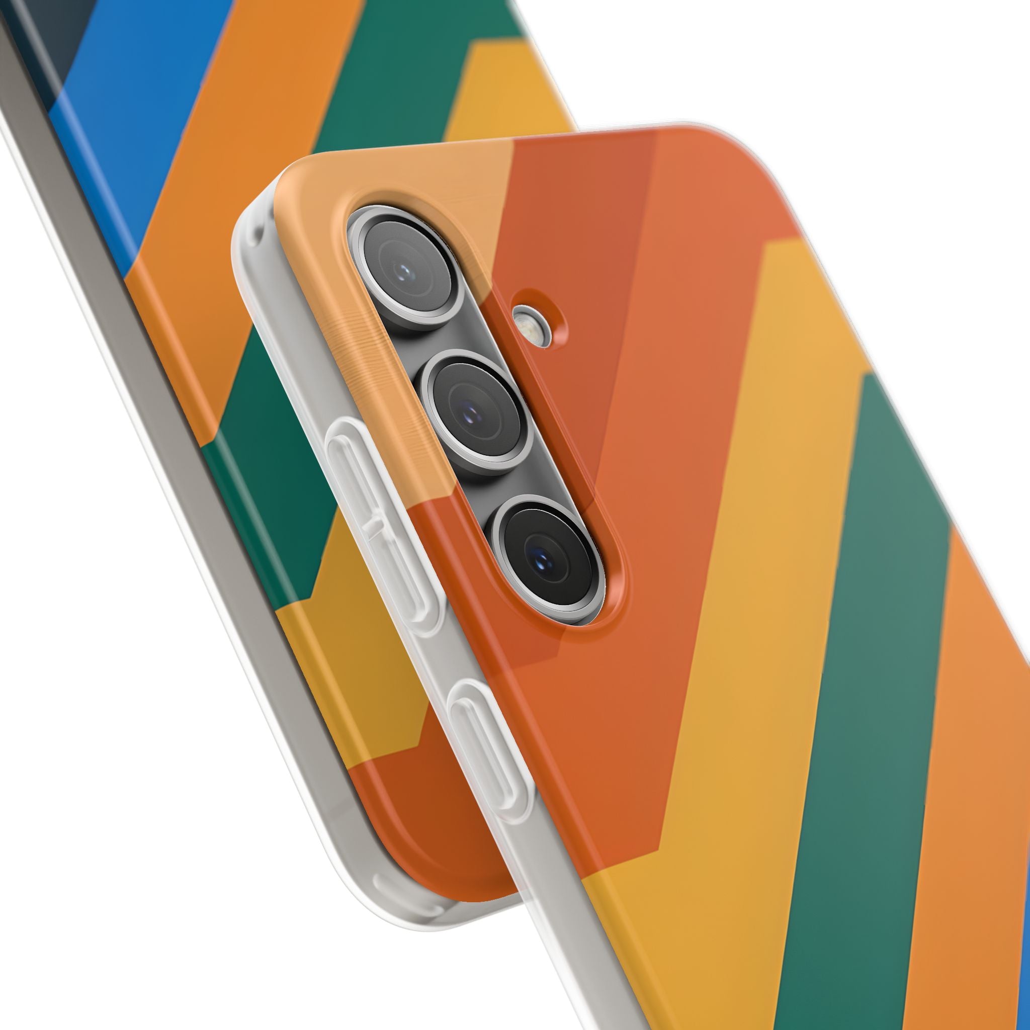 Retro Ridge Lines · Soft Phone Case for Samsung