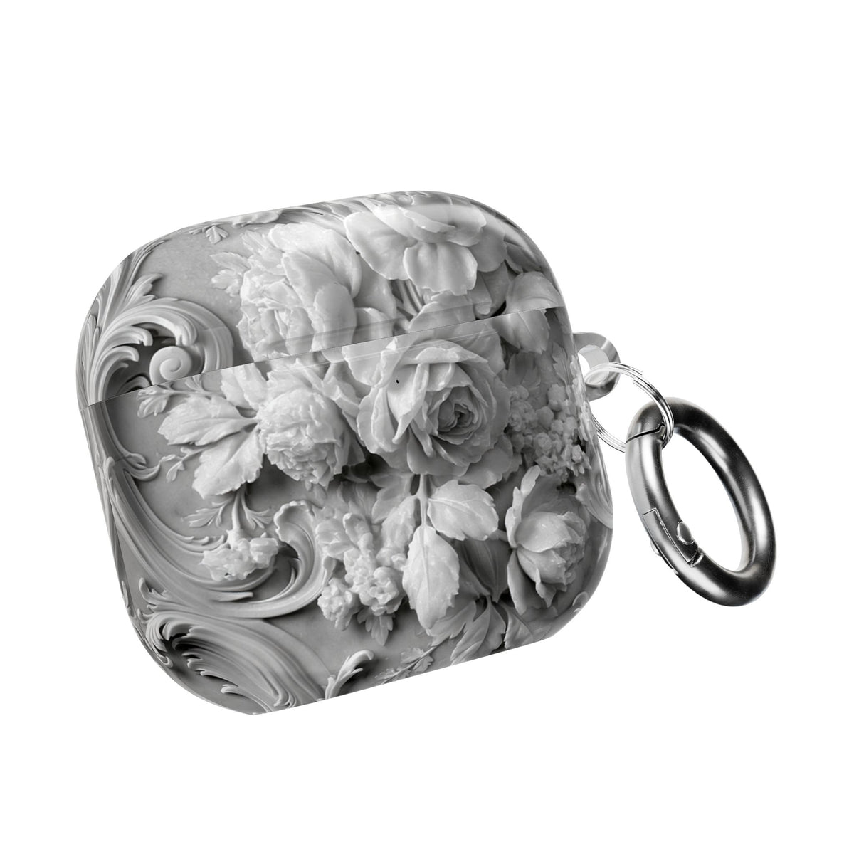 Rococo Marble Rose · Hard Case for AirPods & AirPods Pro · White
