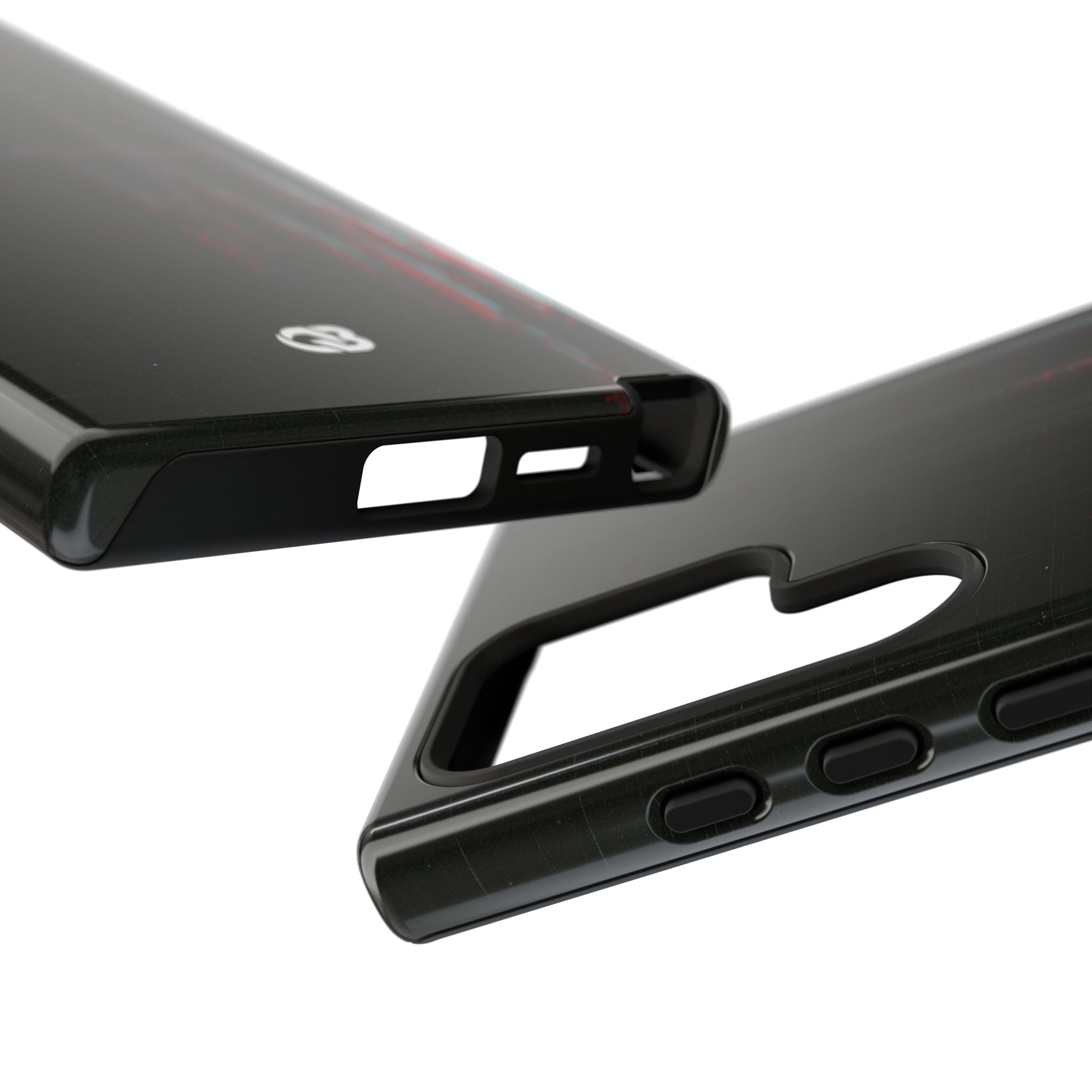Black Tough Phone Case for Samsung - Corrupted Data Stream