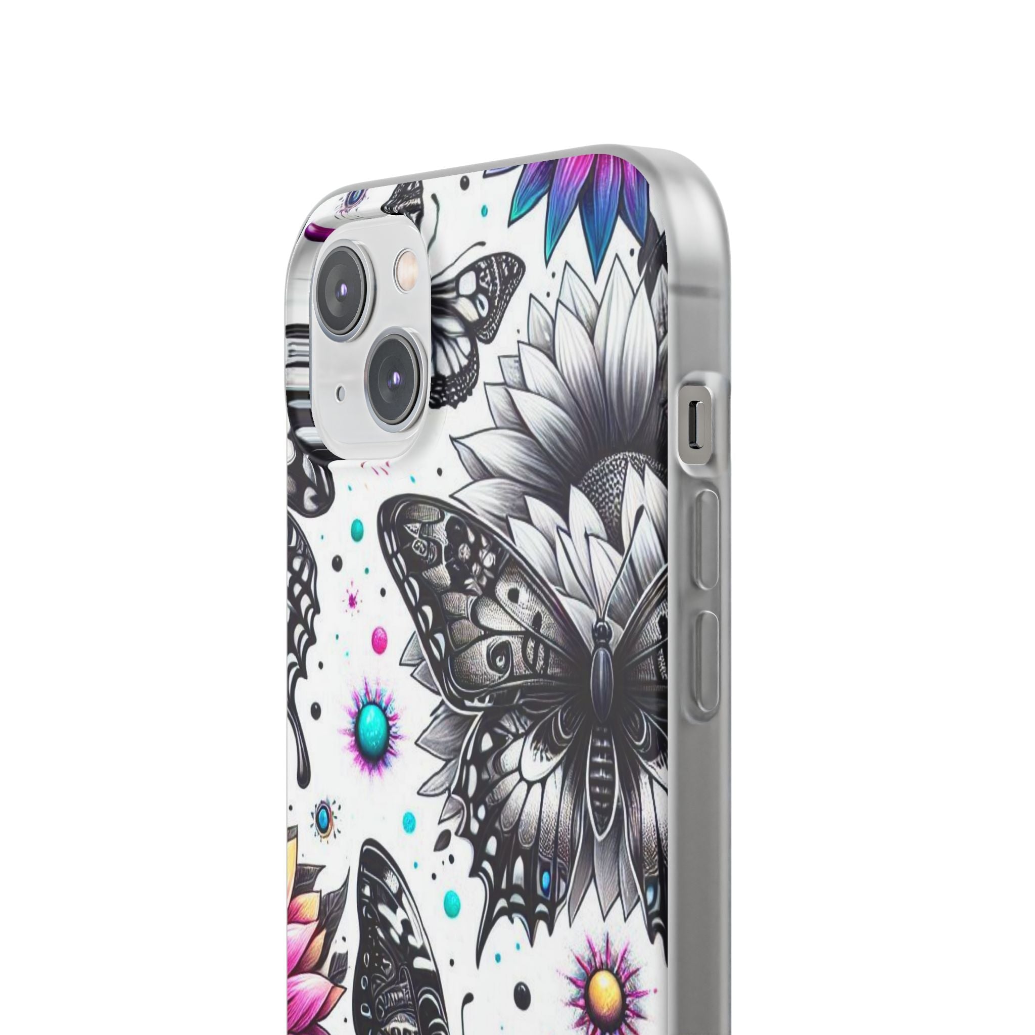 Butterfly Bloom iPhone 14 Plus Case - Soft