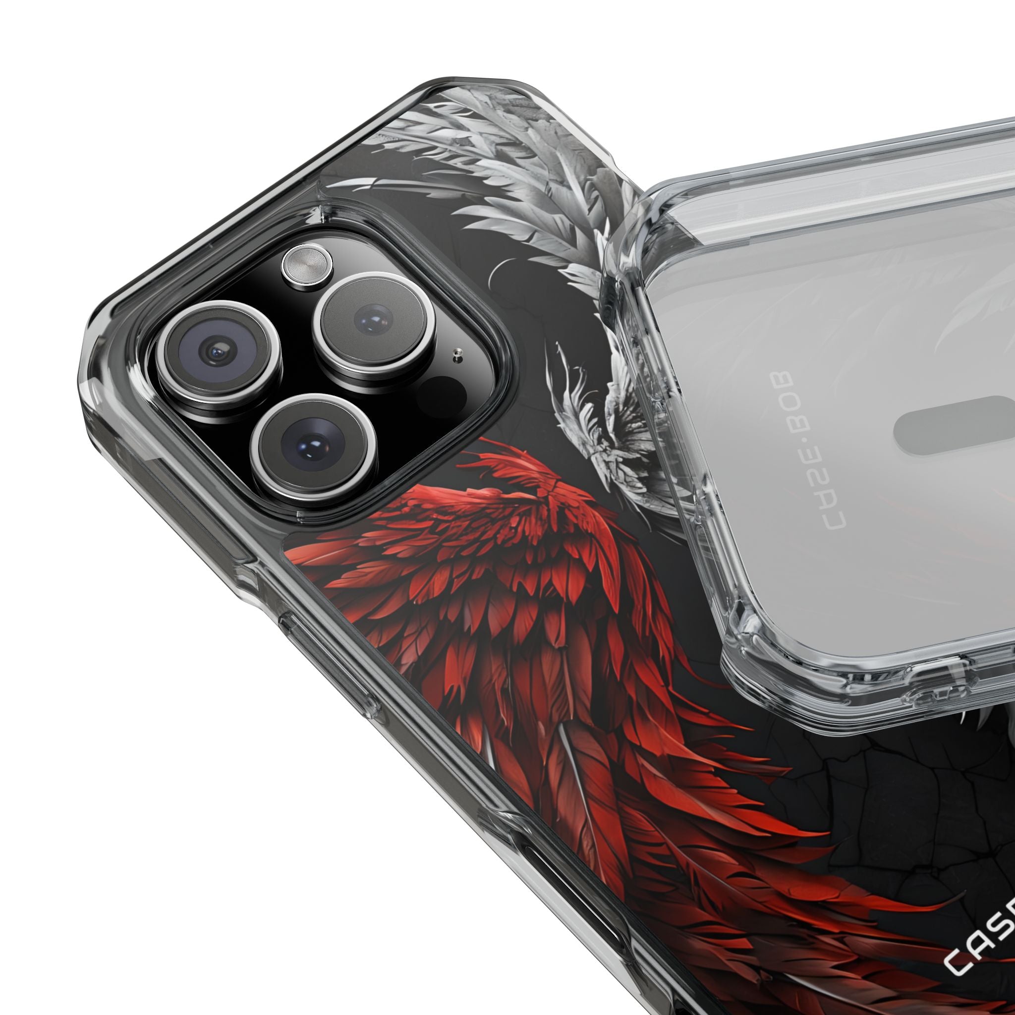 Crimson White Wings iPhone 16 Pro Case - Impact