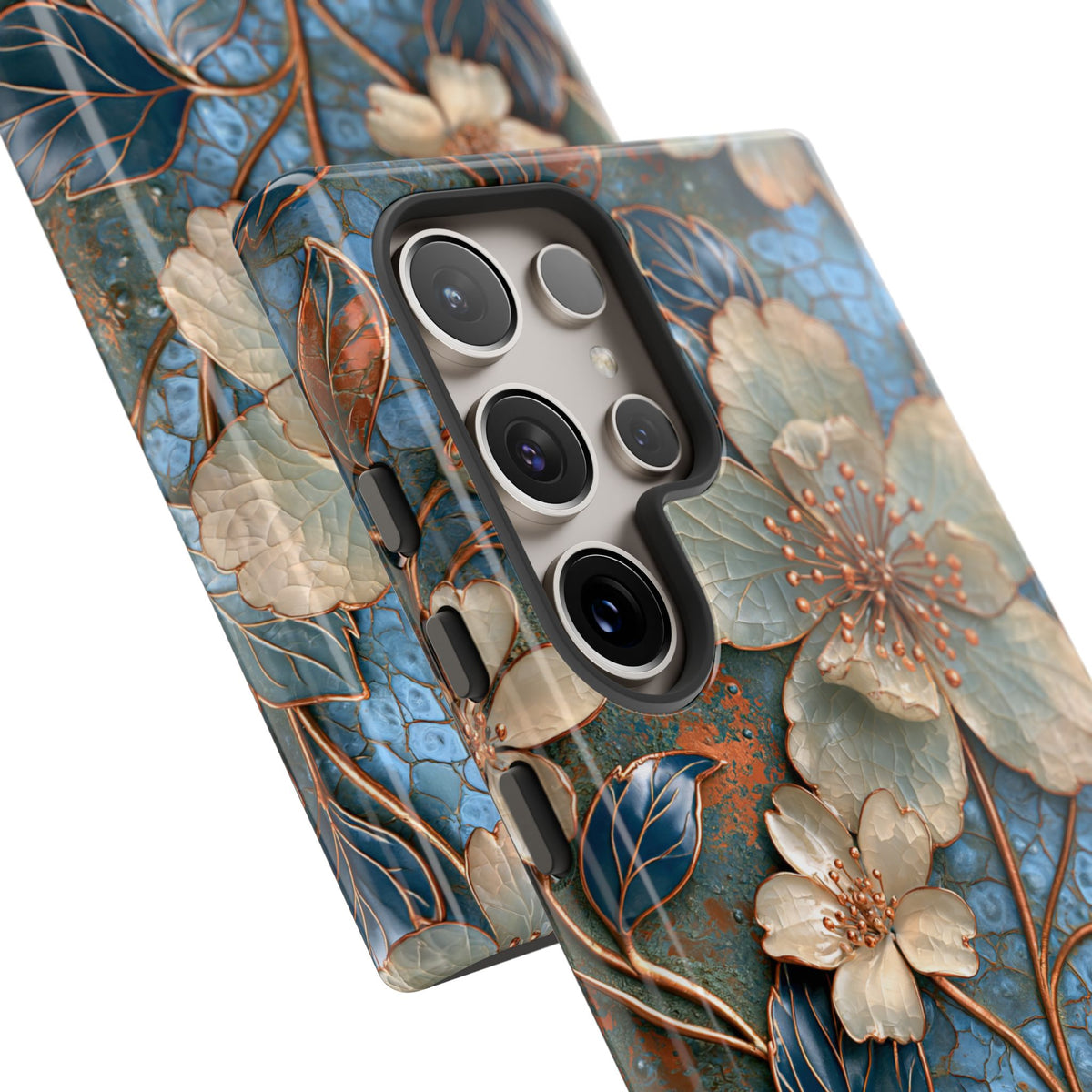 Gilded Blossom Reverie · Tough Phone Case for Samsung · Teal