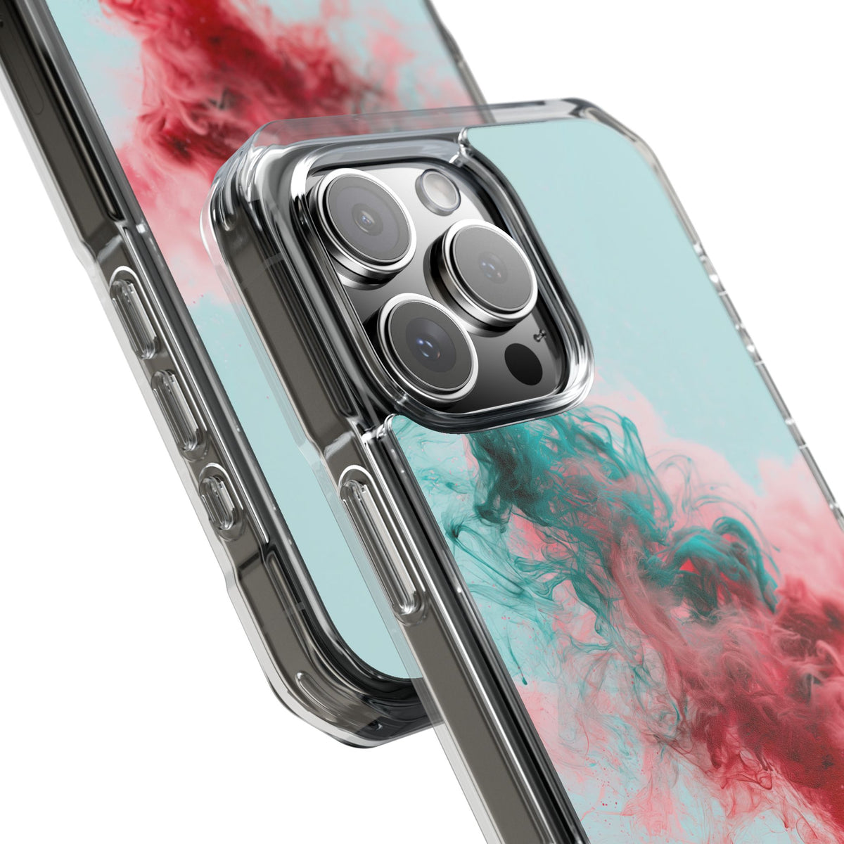 Sonic Bloom · Clear Impact Magnetic Phone Case for iPhone · Red