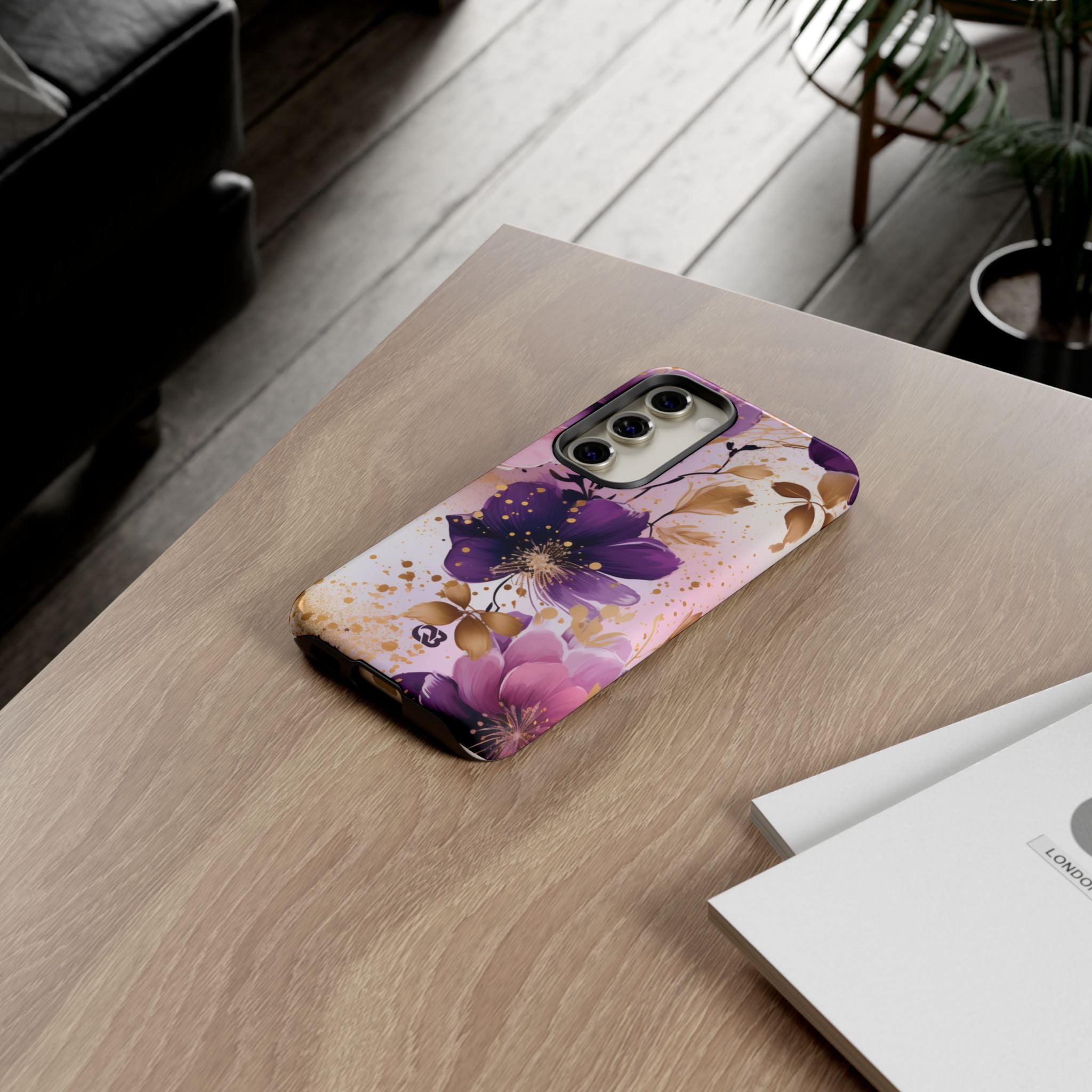 Gilded Violet Bloom · Tough Phone Case for Samsung