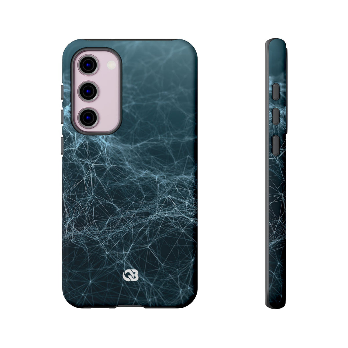 Teal Tough Phone Case for Samsung - Arctic Neural Mesh