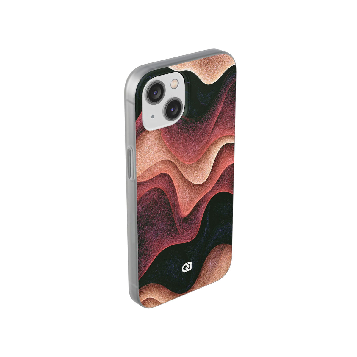 Rose Contour Waves · Lite Phone Case for iPhone · Pink