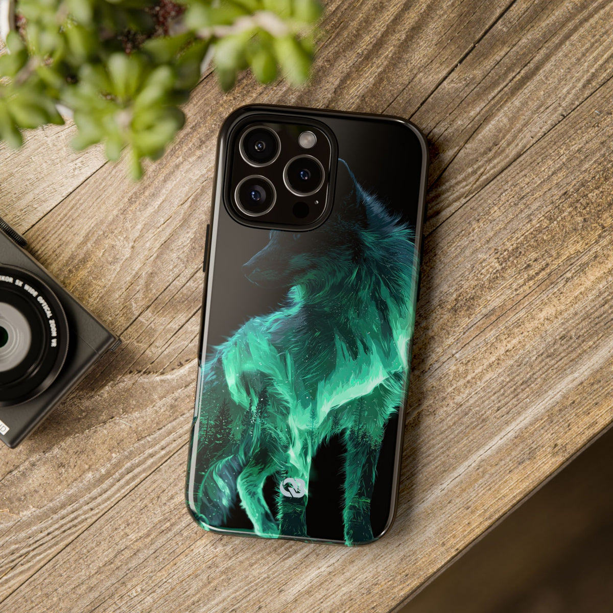 Nordic Aurora Fox · Tough Phone Case for iPhone · Teal
