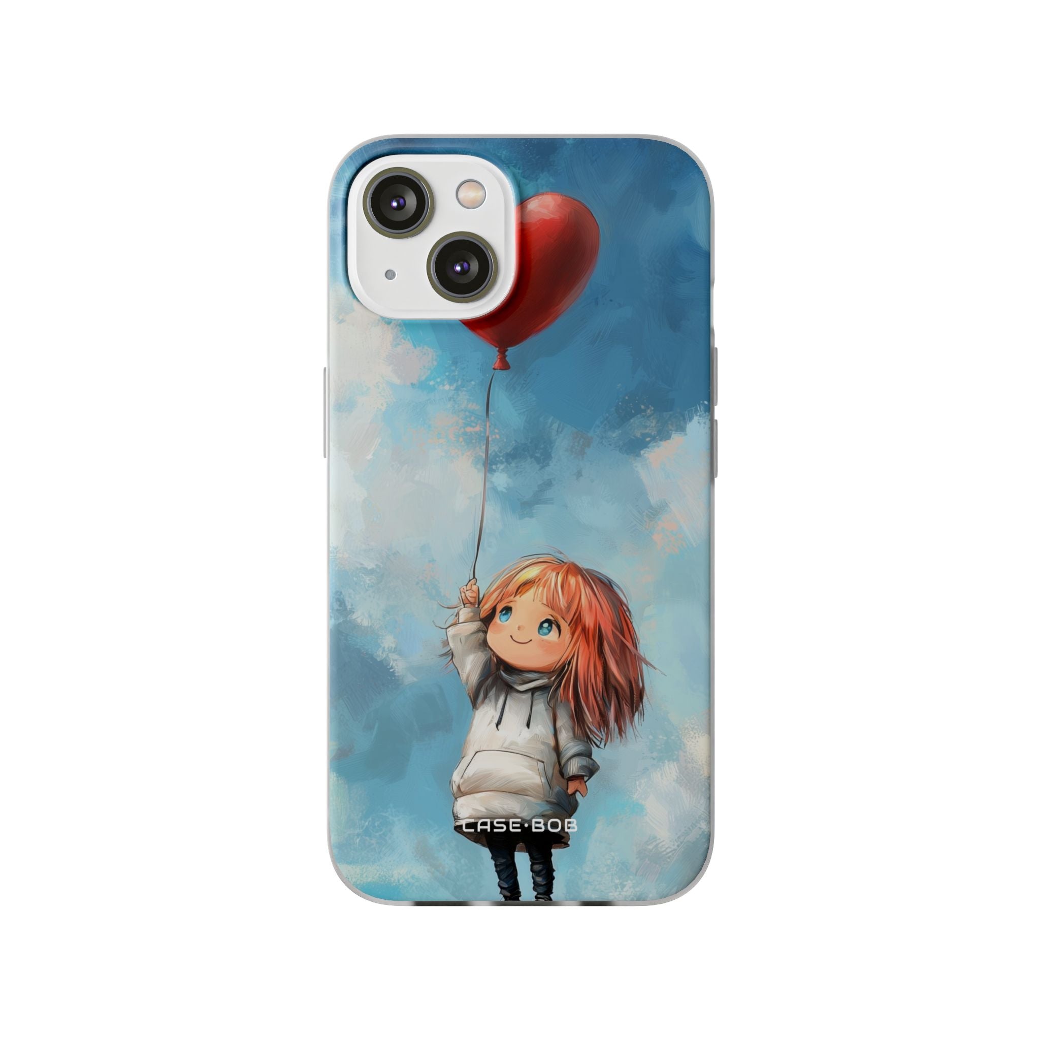 Heart Balloon Whimsy iPhone 14 Case - Soft