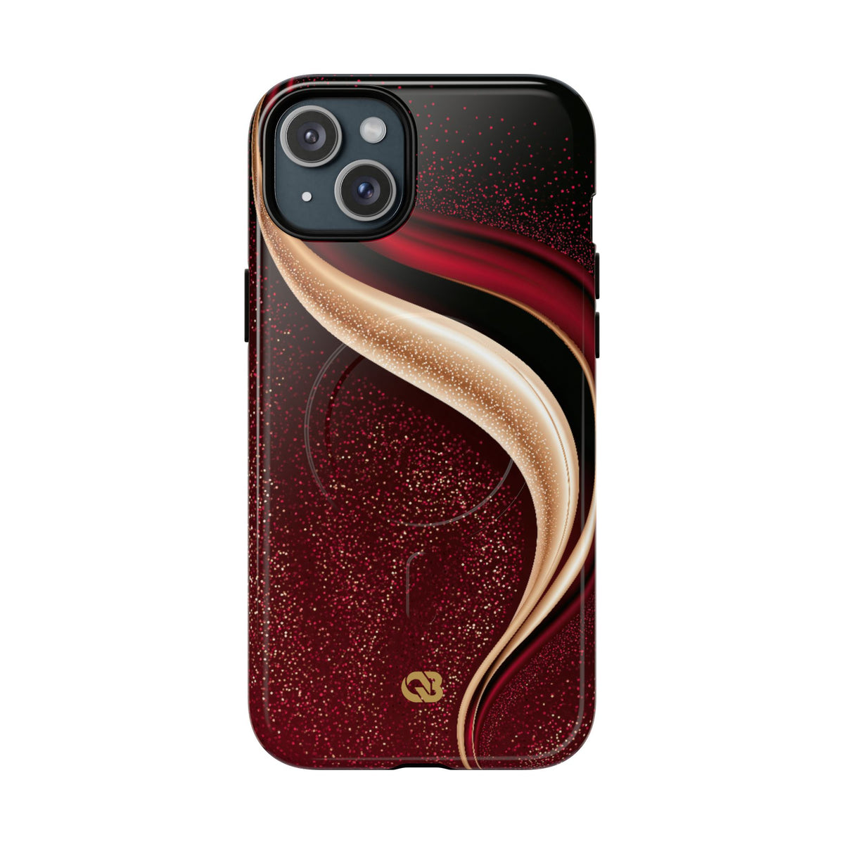 Gilded Crimson Flow · Tough 2.0 Magnetic Phone Case for iPhone · Red