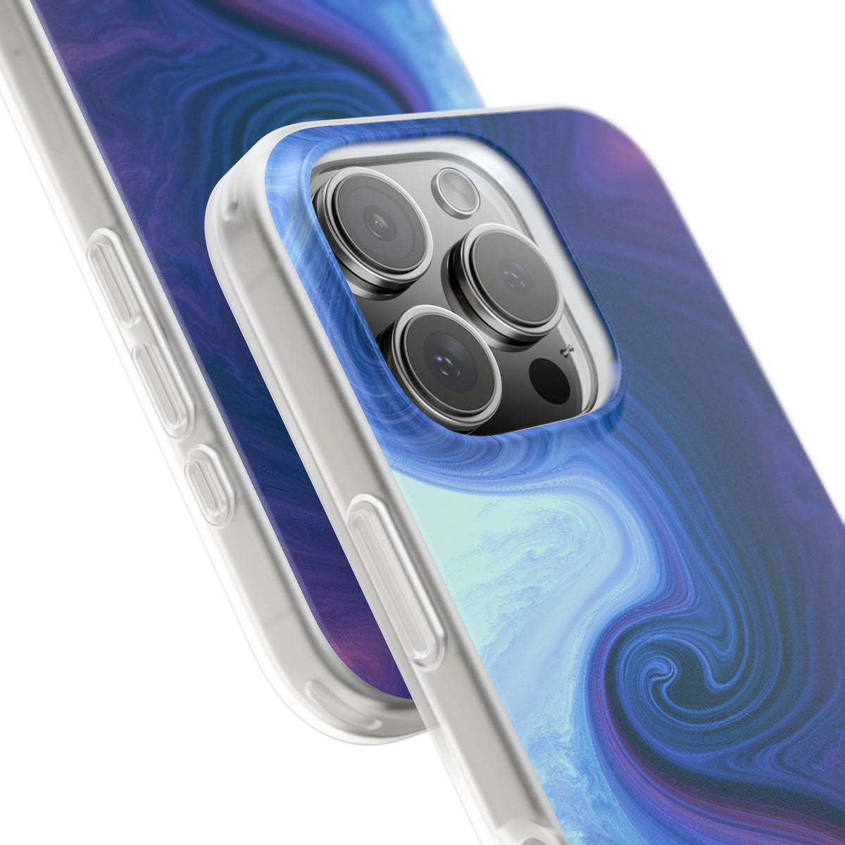 Azure Fluid Swirl · Lite Phone Case for iPhone · Blue