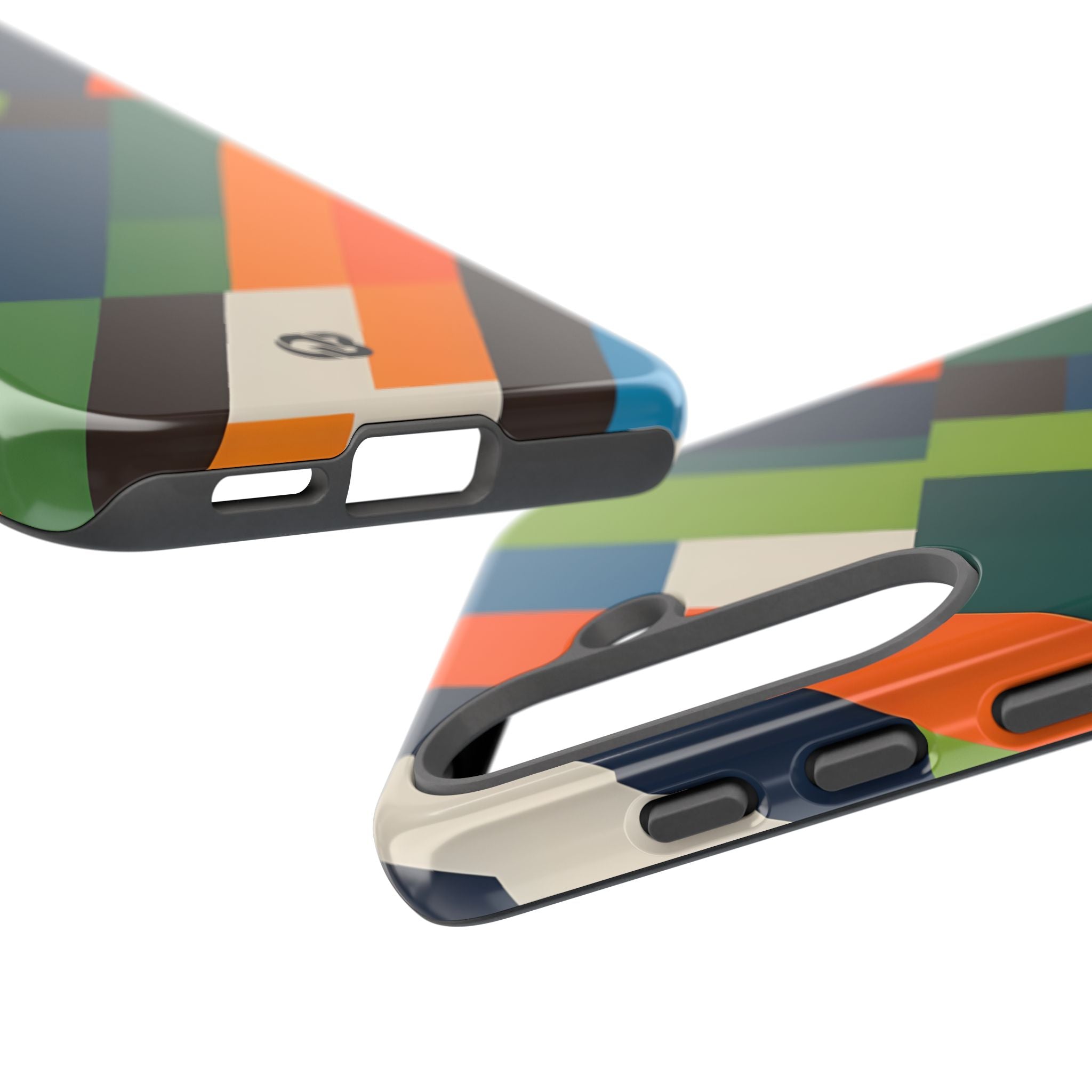 Angled Retro Mosaic · Tough Handyhülle für Samsung