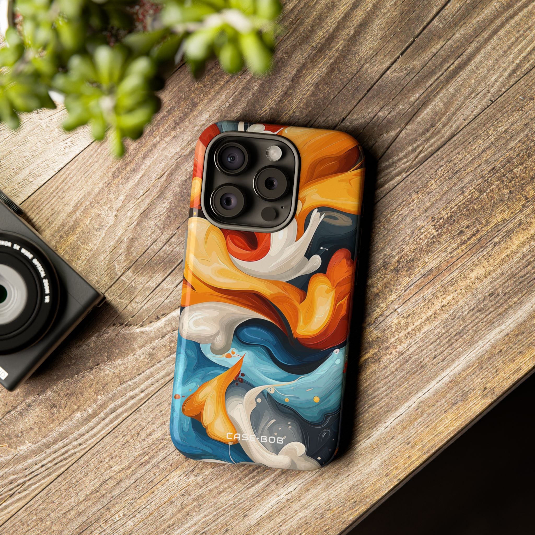 Crimson Ribbon iPhone 15 Pro Case - Tough