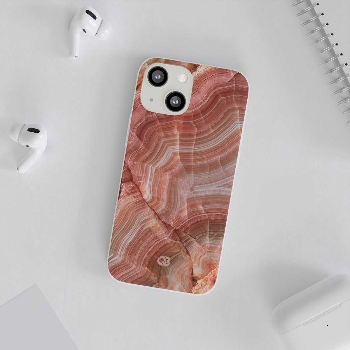 Blushing Rose Strata · Lite Phone Case for iPhone · Pink