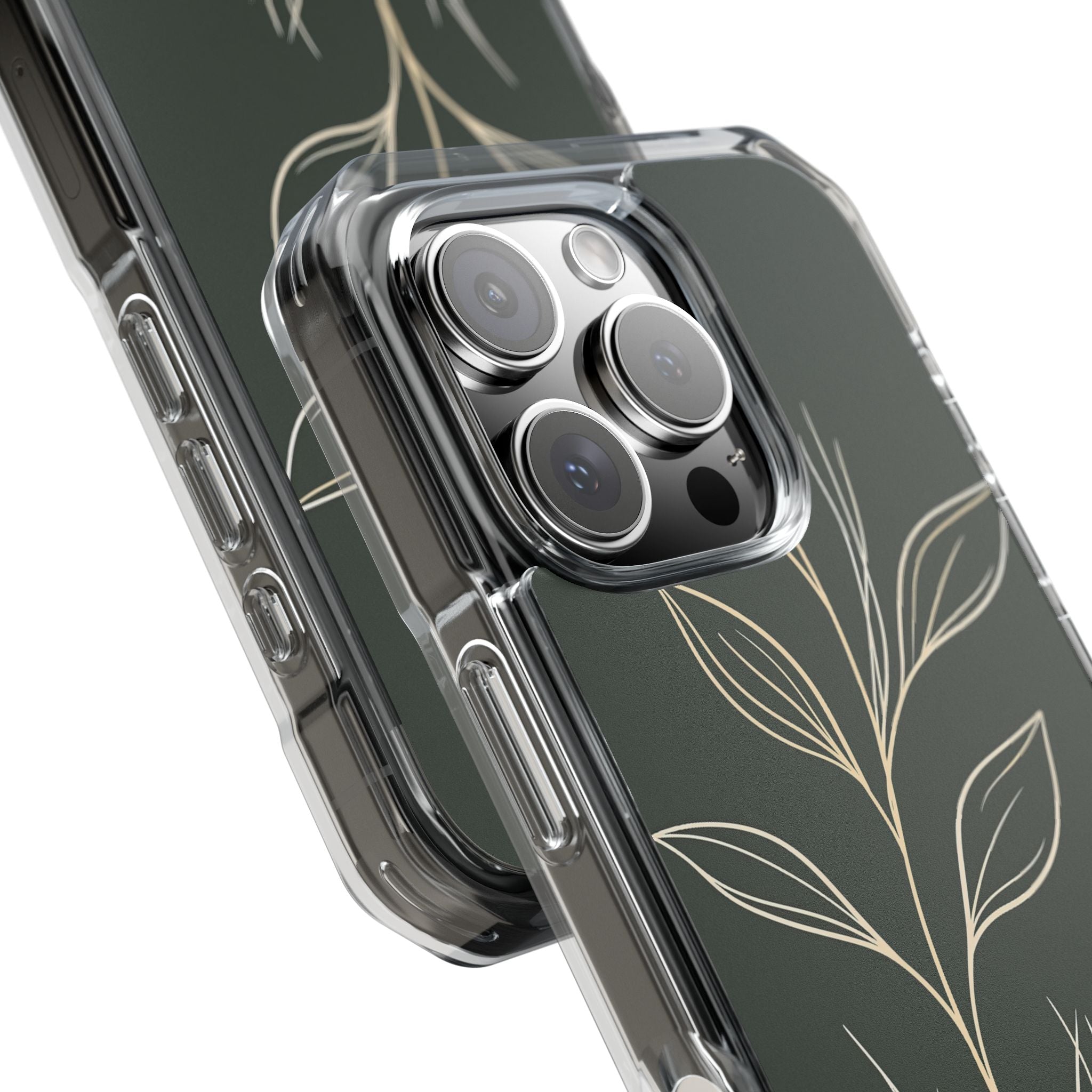 Green Impact MagSafe Phone Case for iPhone - Deep Moss Willow