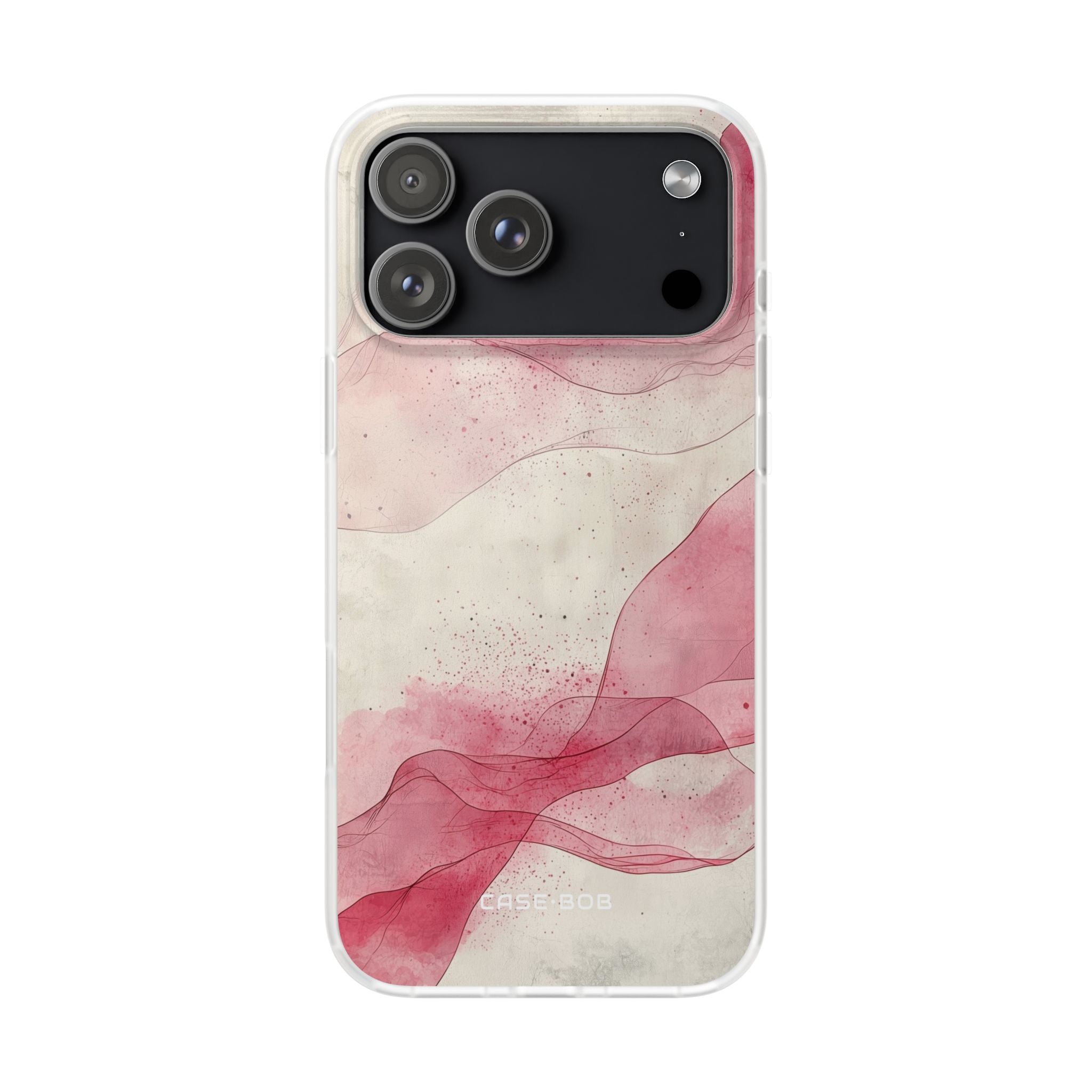 Crimson Waves iPhone 17 Pro Max Case - Soft - CASE•BOB