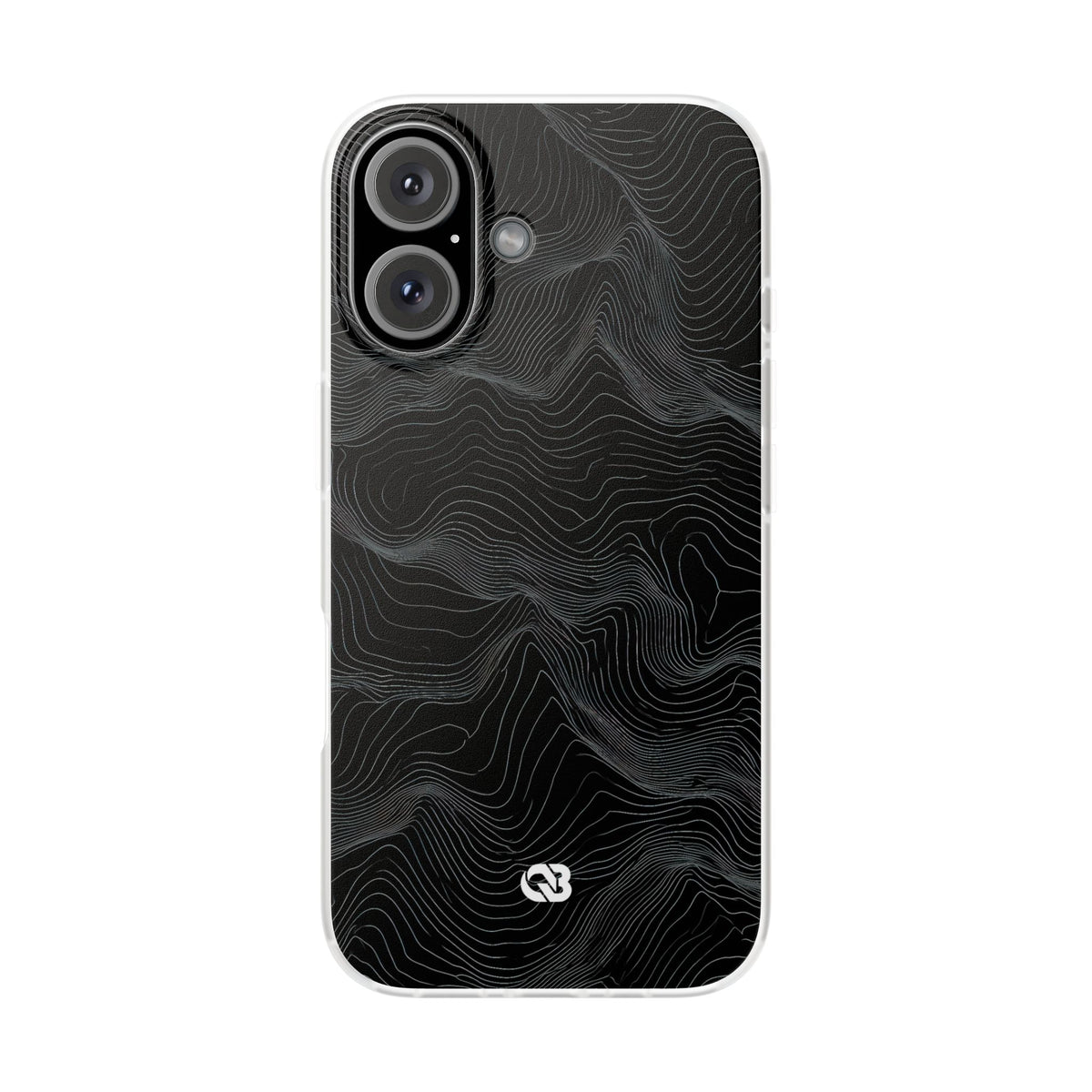 Obsidian Contour Elevation · Lite Phone Case for iPhone · Black