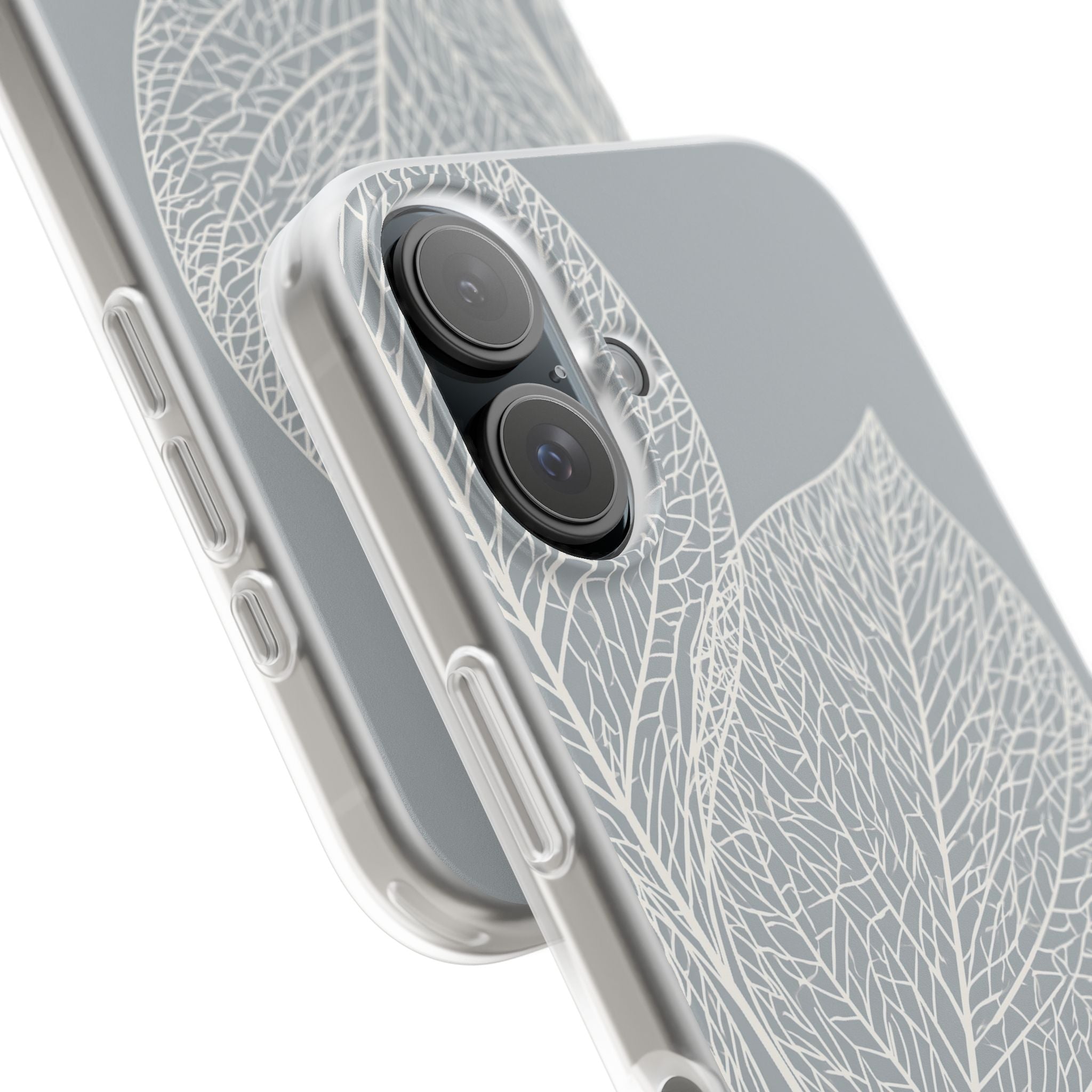 Grey Lite Phone Case for iPhone - Frosted Ash Veins