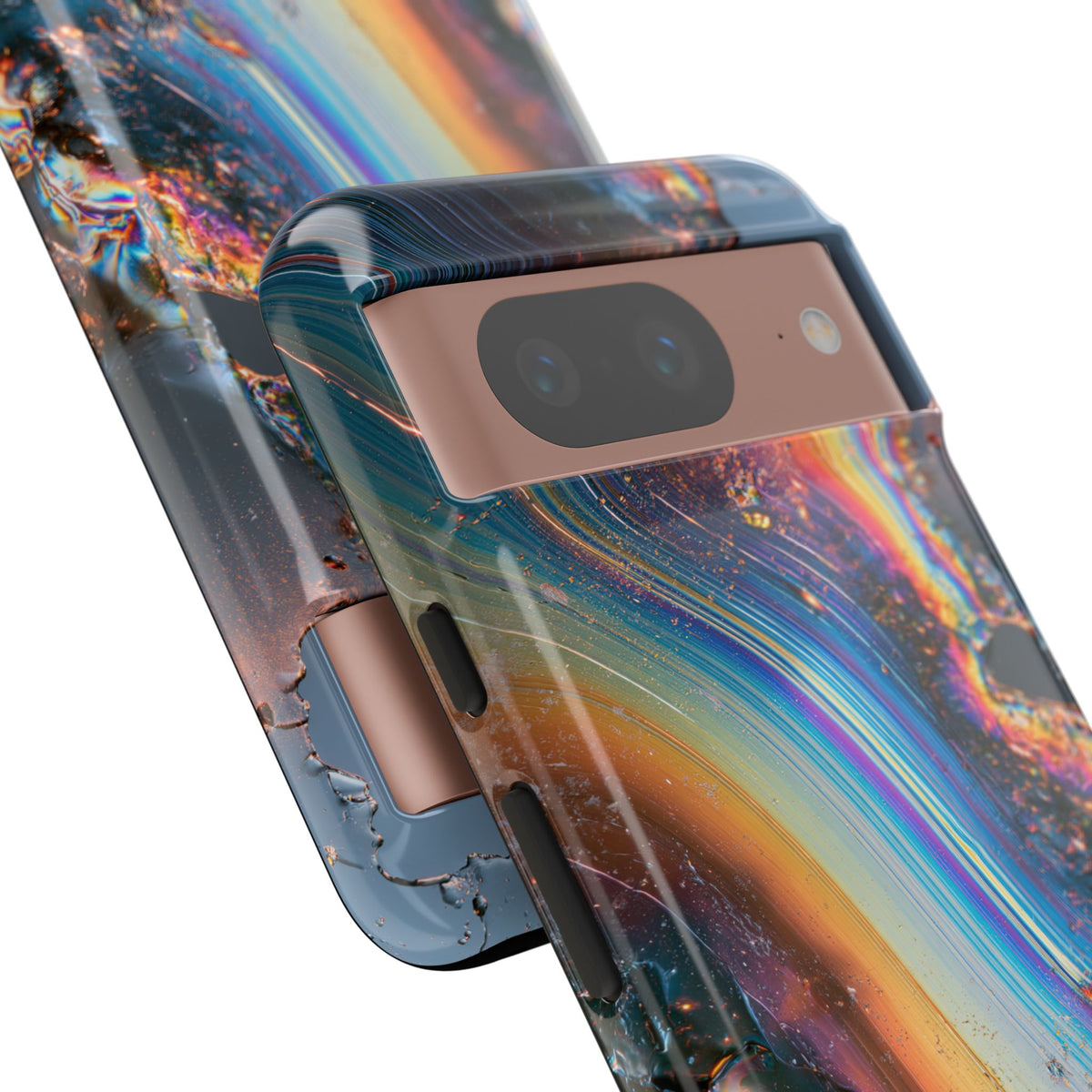 Prismatic Aura Flow · Tough Phone Case for Pixel · Blue