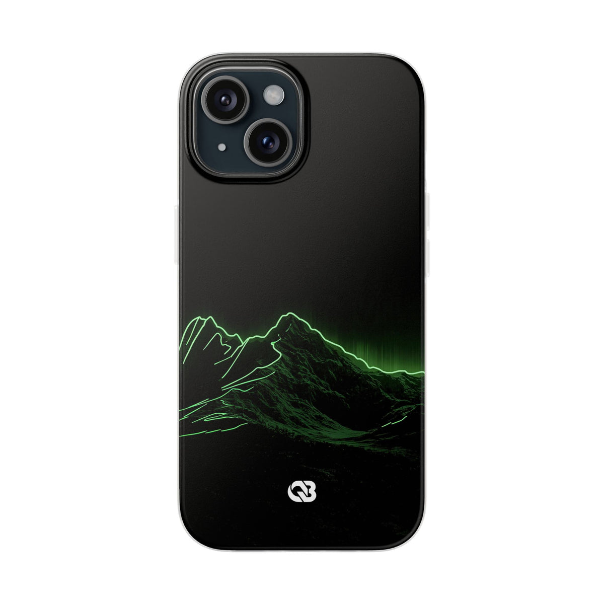 Nordic Mountain Contour · Lite Phone Case for iPhone · Black