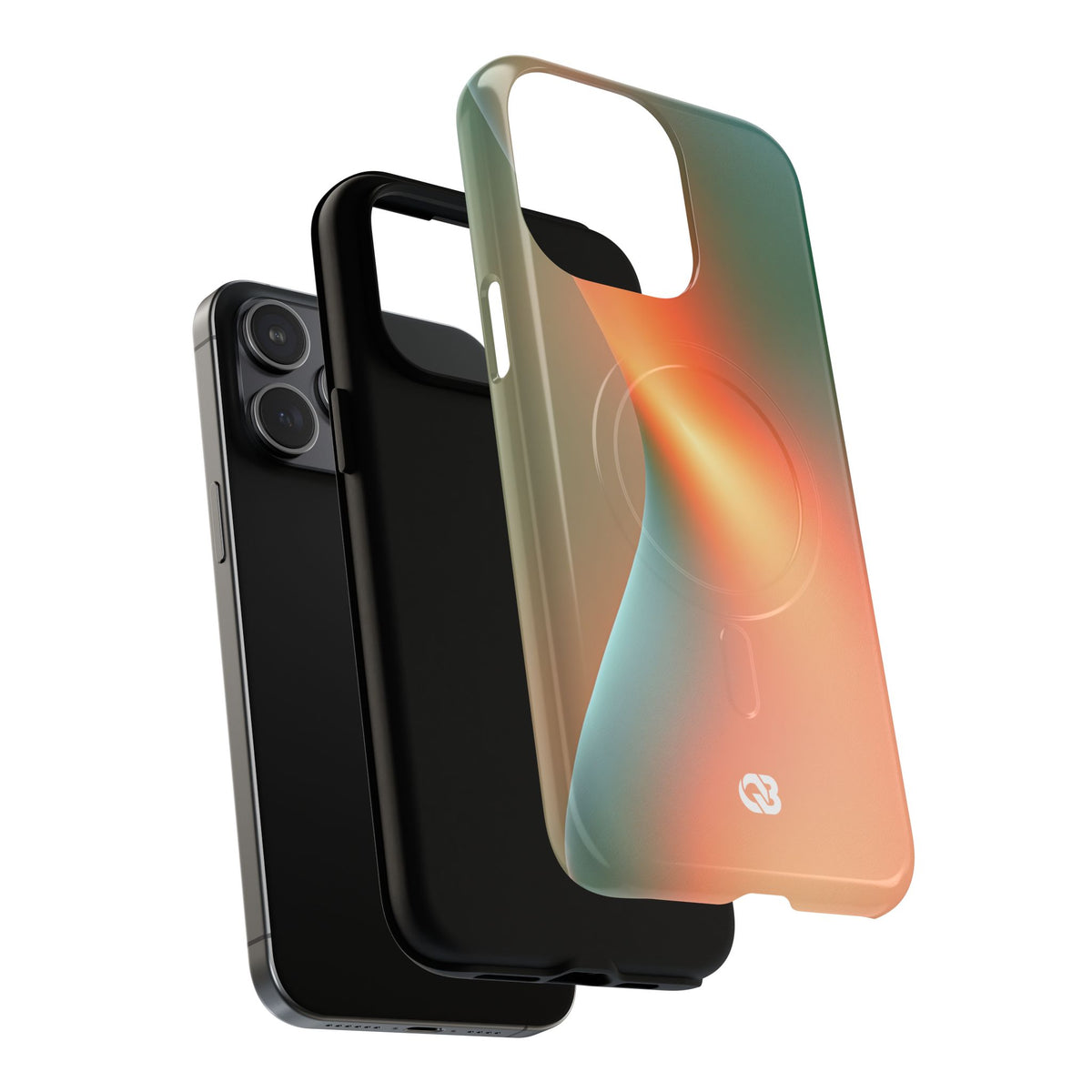 Radiant Contour · Tough 2.0 Magnetic Phone Case for iPhone · Orange