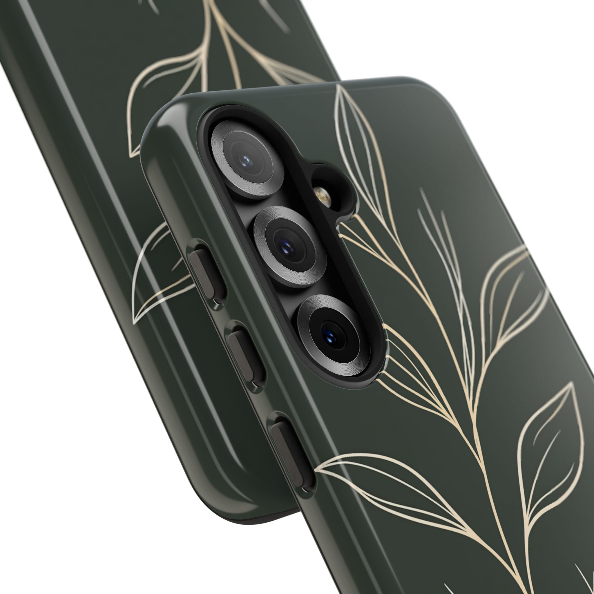 Green Tough Phone Case for Samsung - Deep Moss Willow