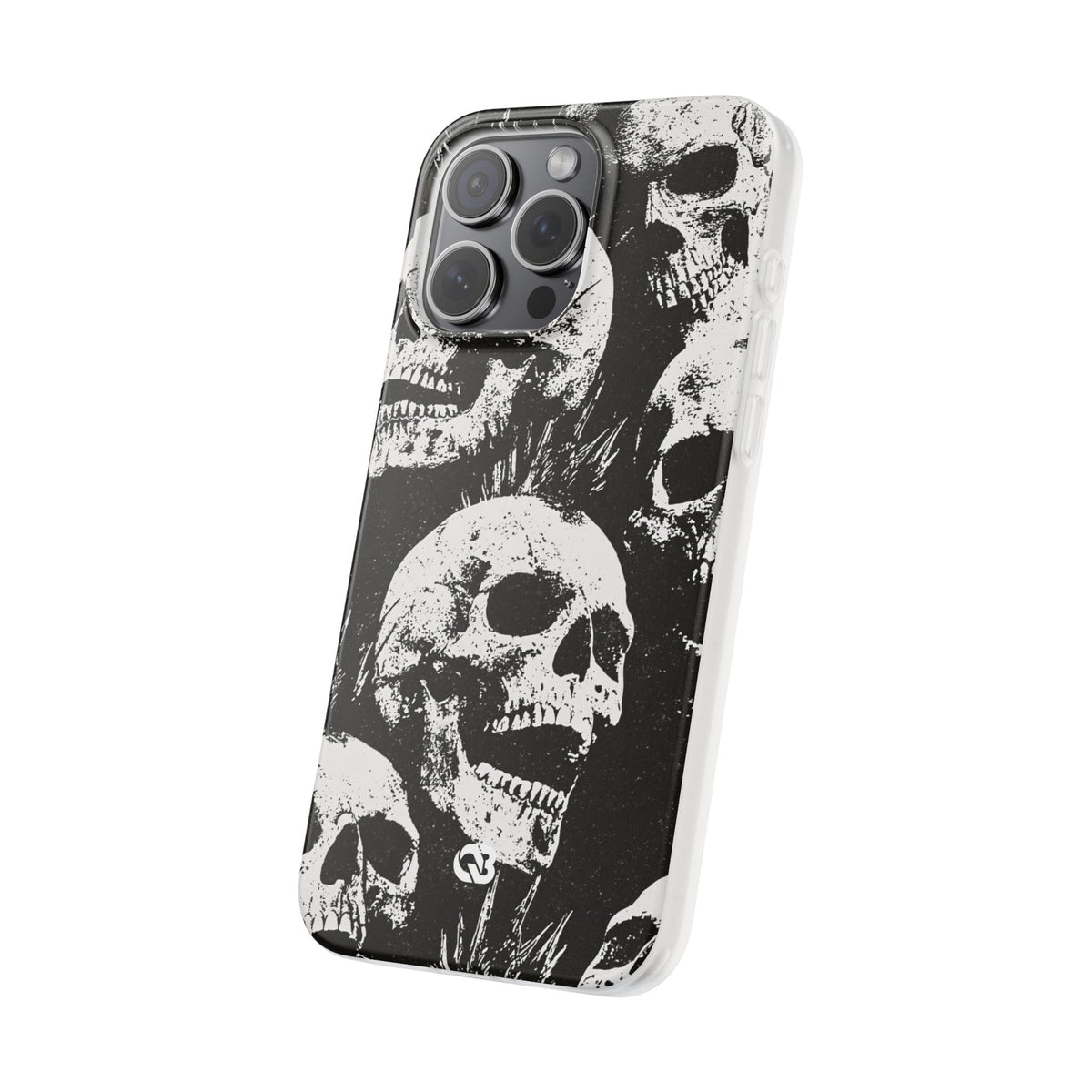 Punk Skull Riot · Lite Phone Case for iPhone · Black