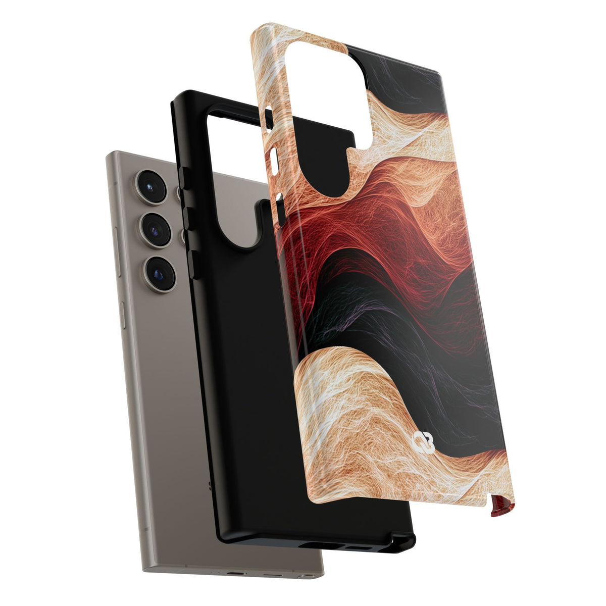 Ember Wave Dispersion · Tough Phone Case for Samsung · Red