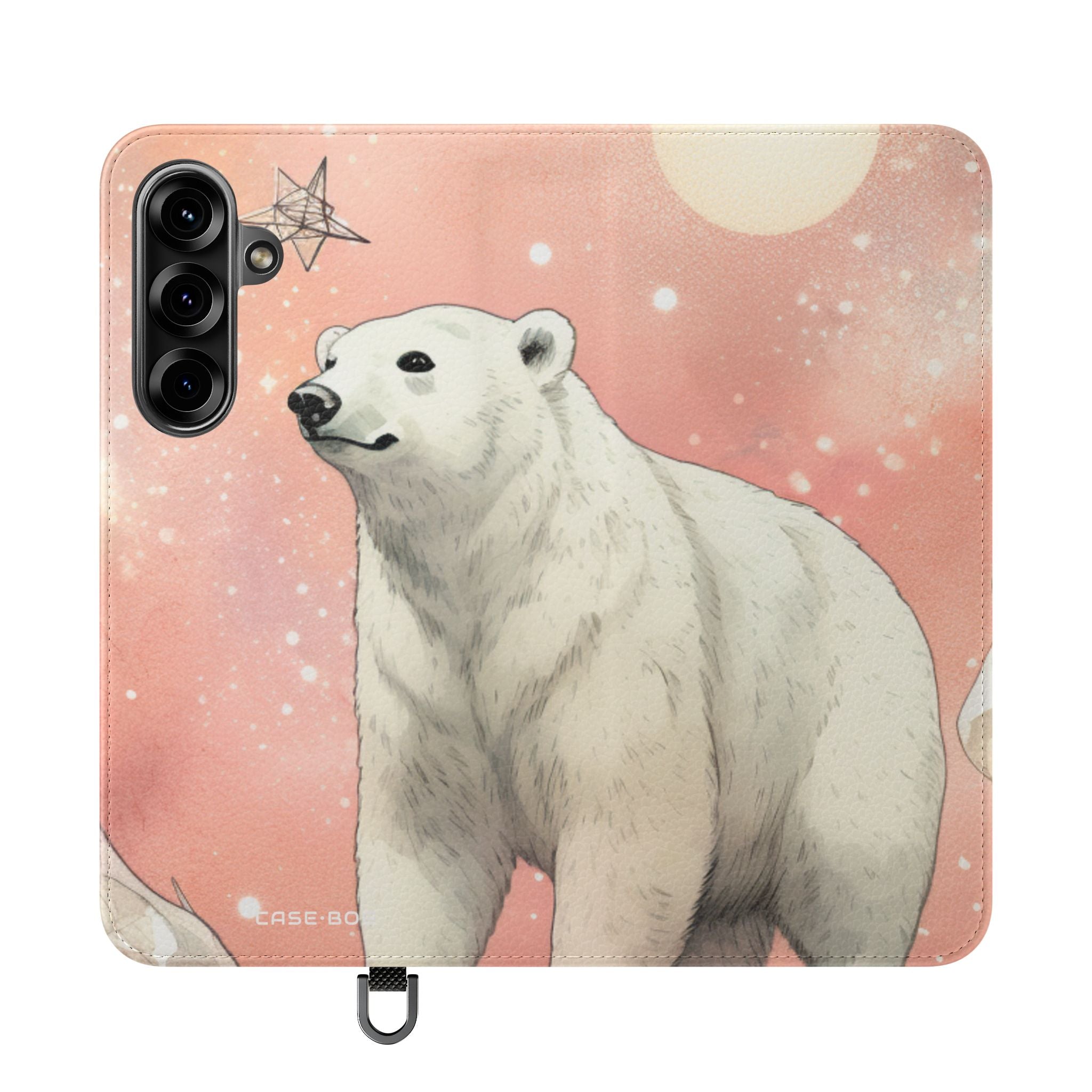 Polar Bear Nebula - Samsung S25+ Case - Wallet