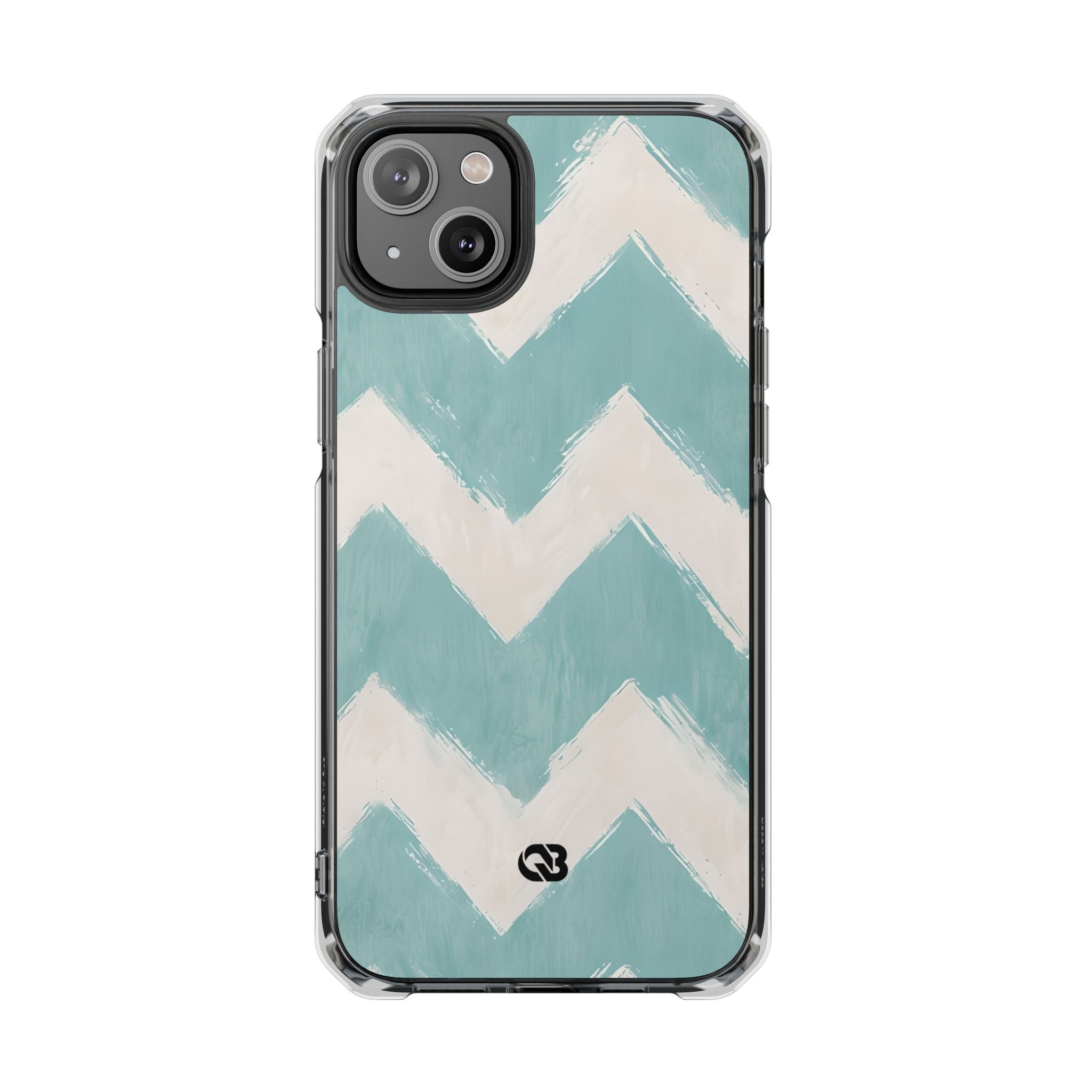 Teal Painted Chevron · Custodia Impact per iPhone · Magsafe