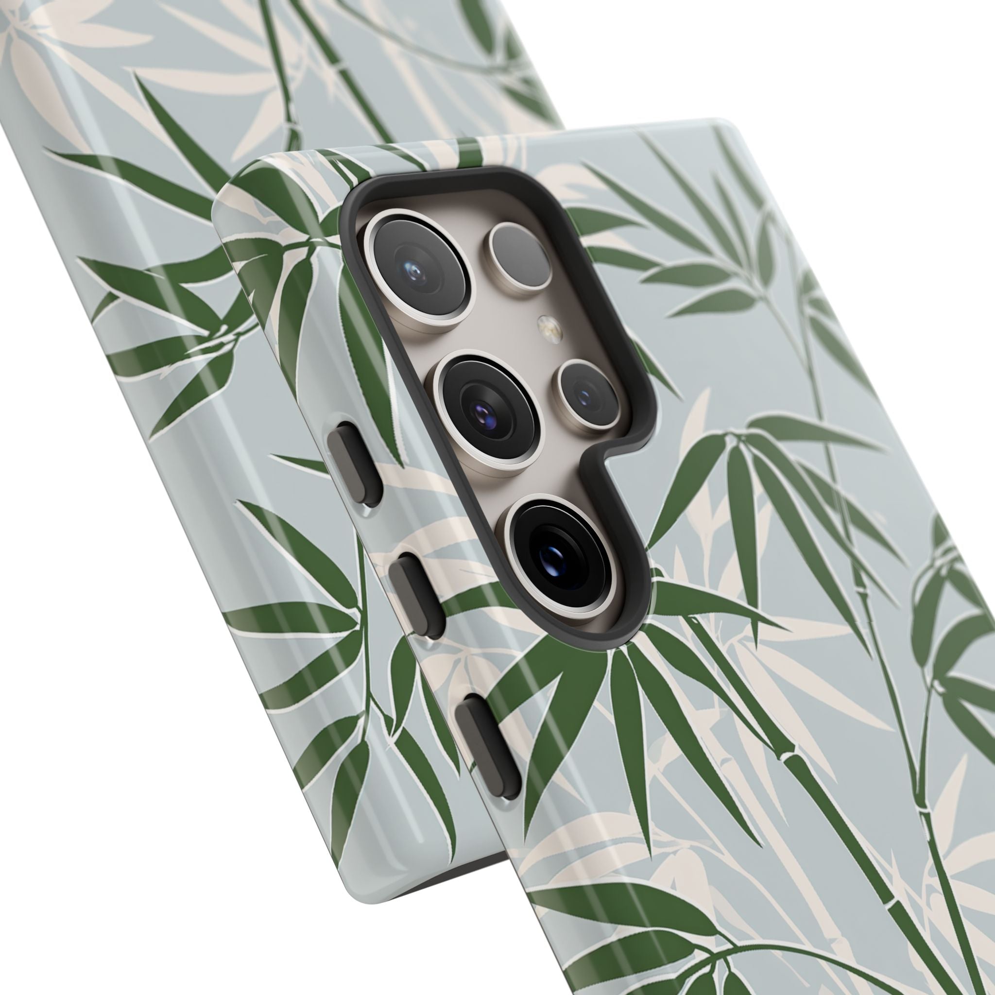 Green Tough Phone Case for Samsung - Kyoto Bamboo Canopy