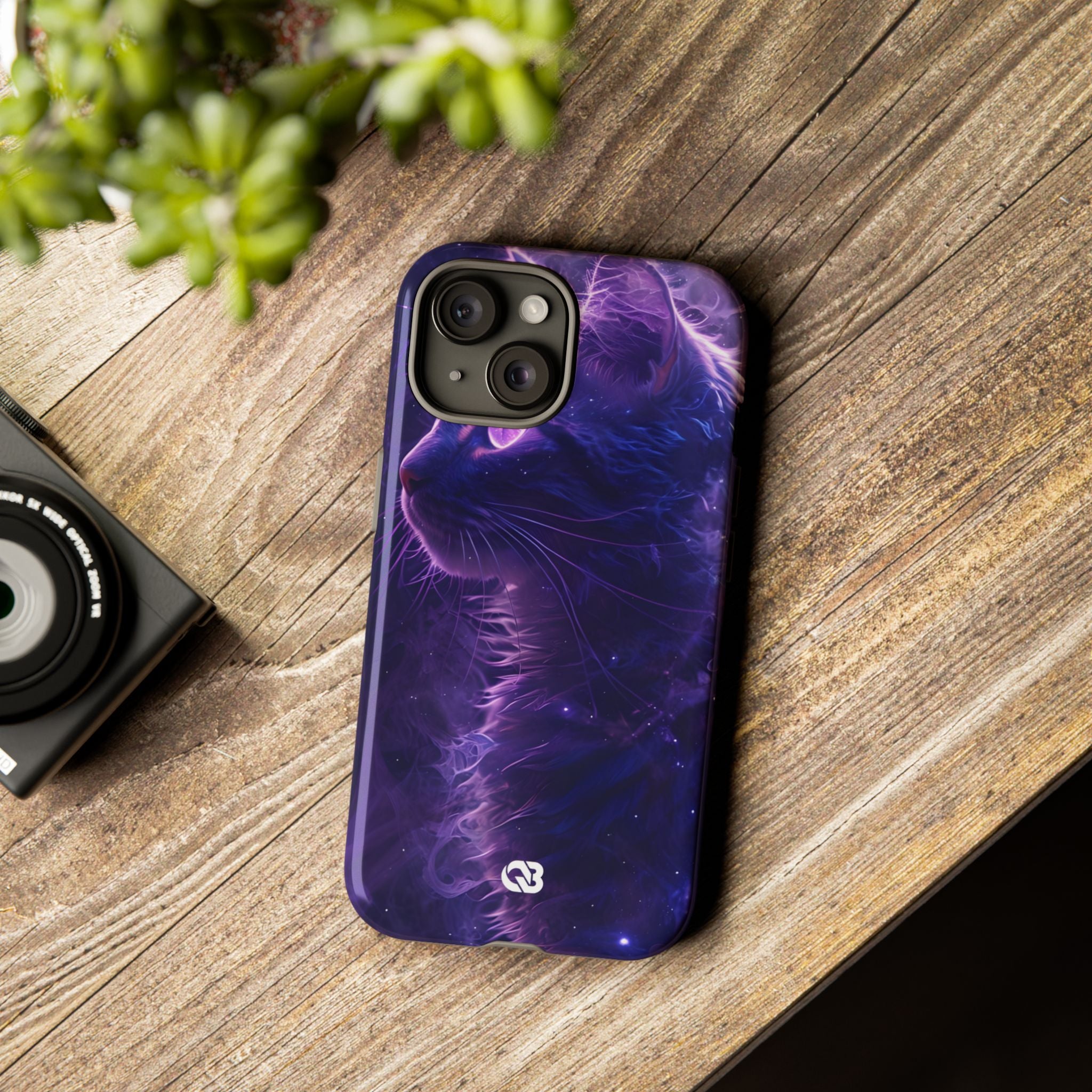 Purple Void Feline · Tough Custodia per iPhone