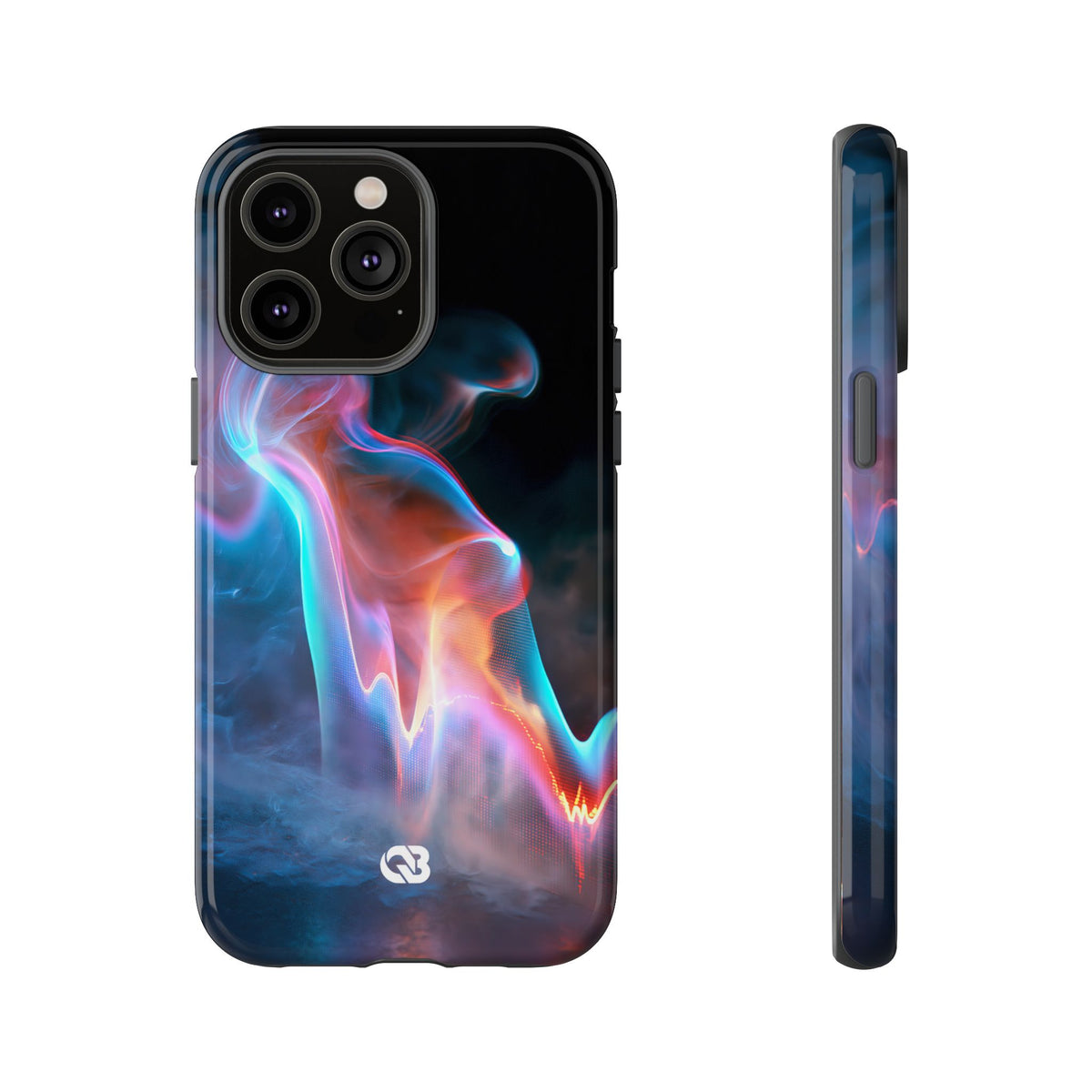 Neon Waveform · Tough Phone Case for iPhone · Black