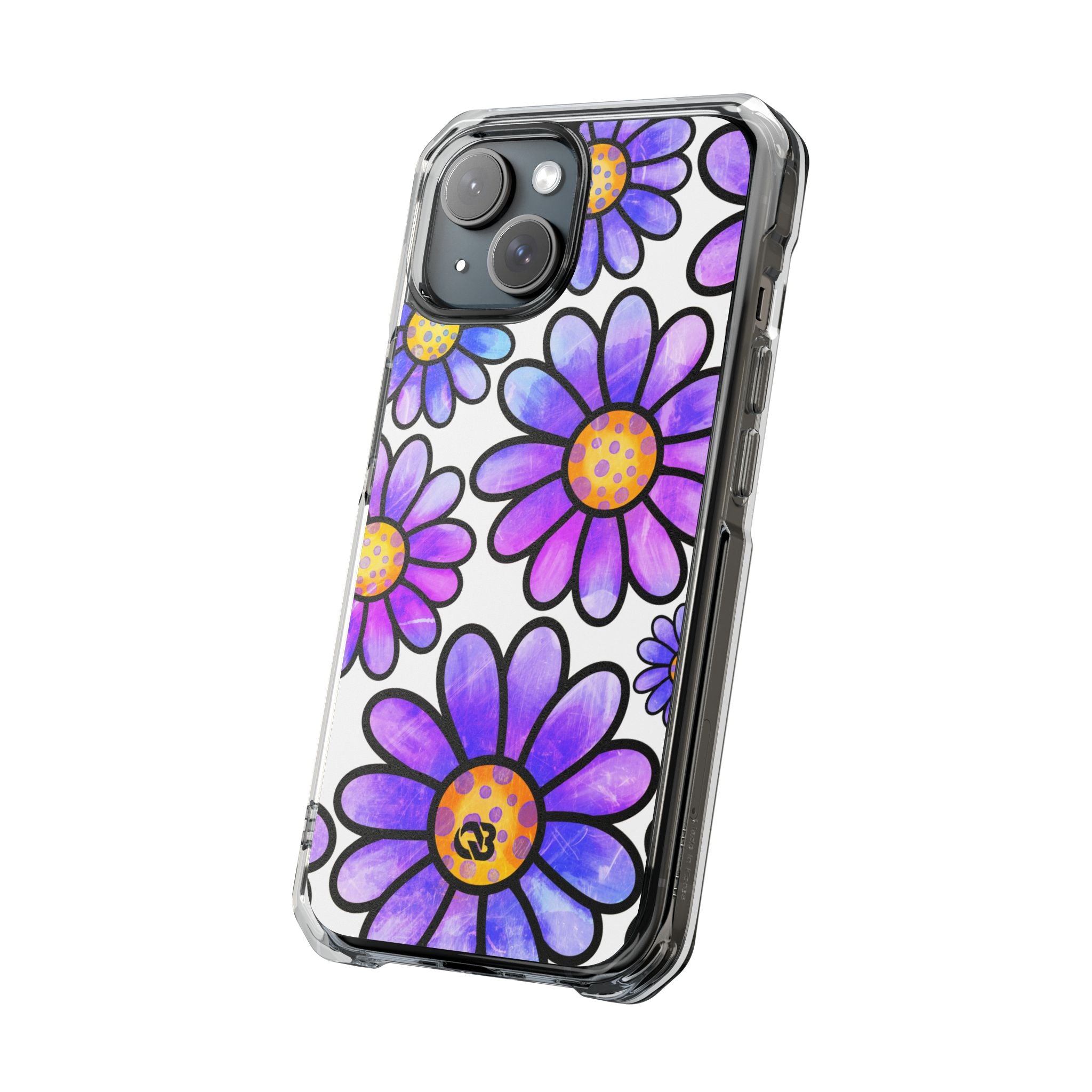 Violet Grunge Bloom · Impact Phone Case for iPhone · Magsafe