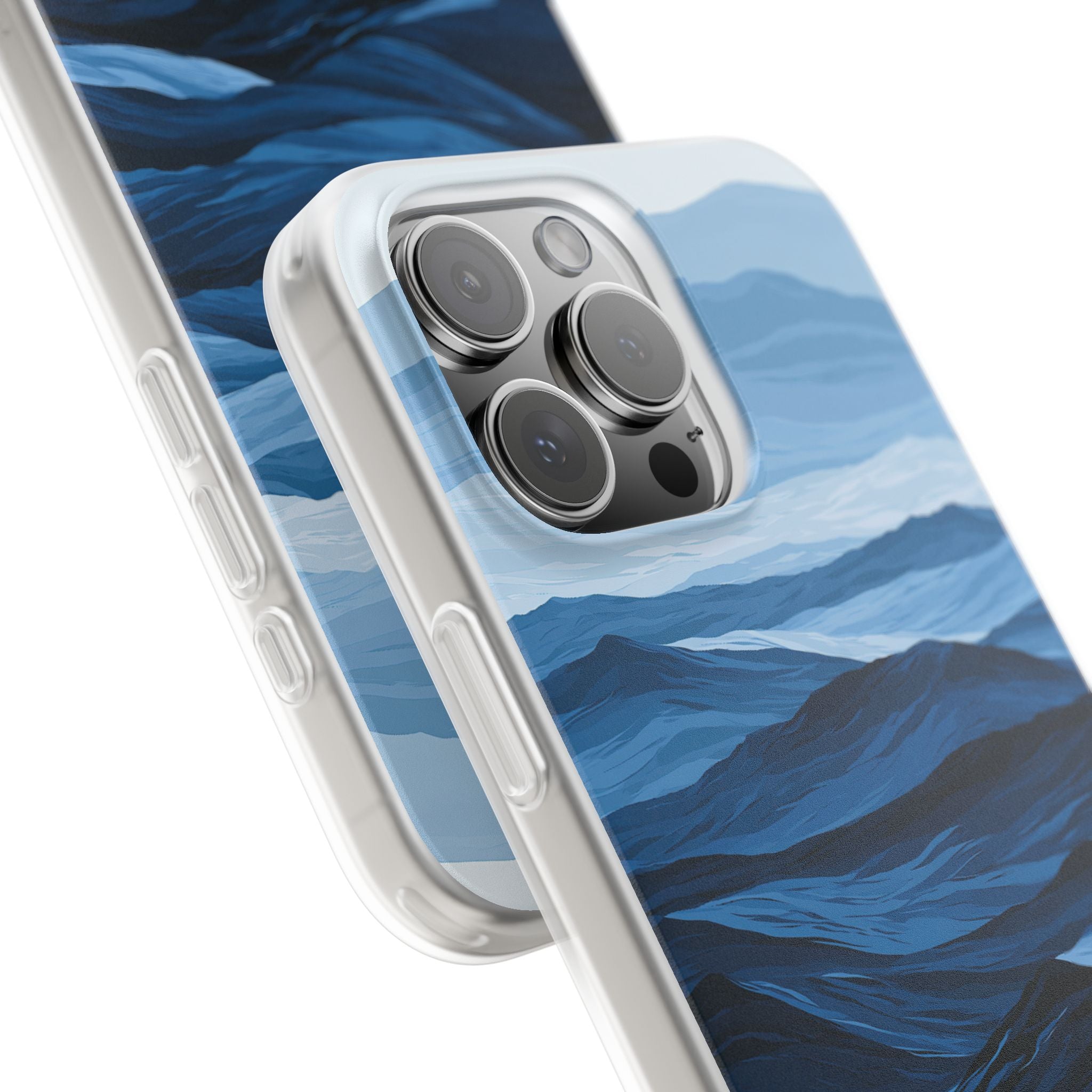 Blue Lite Phone Case for iPhone - Cobalt Ridge Tides