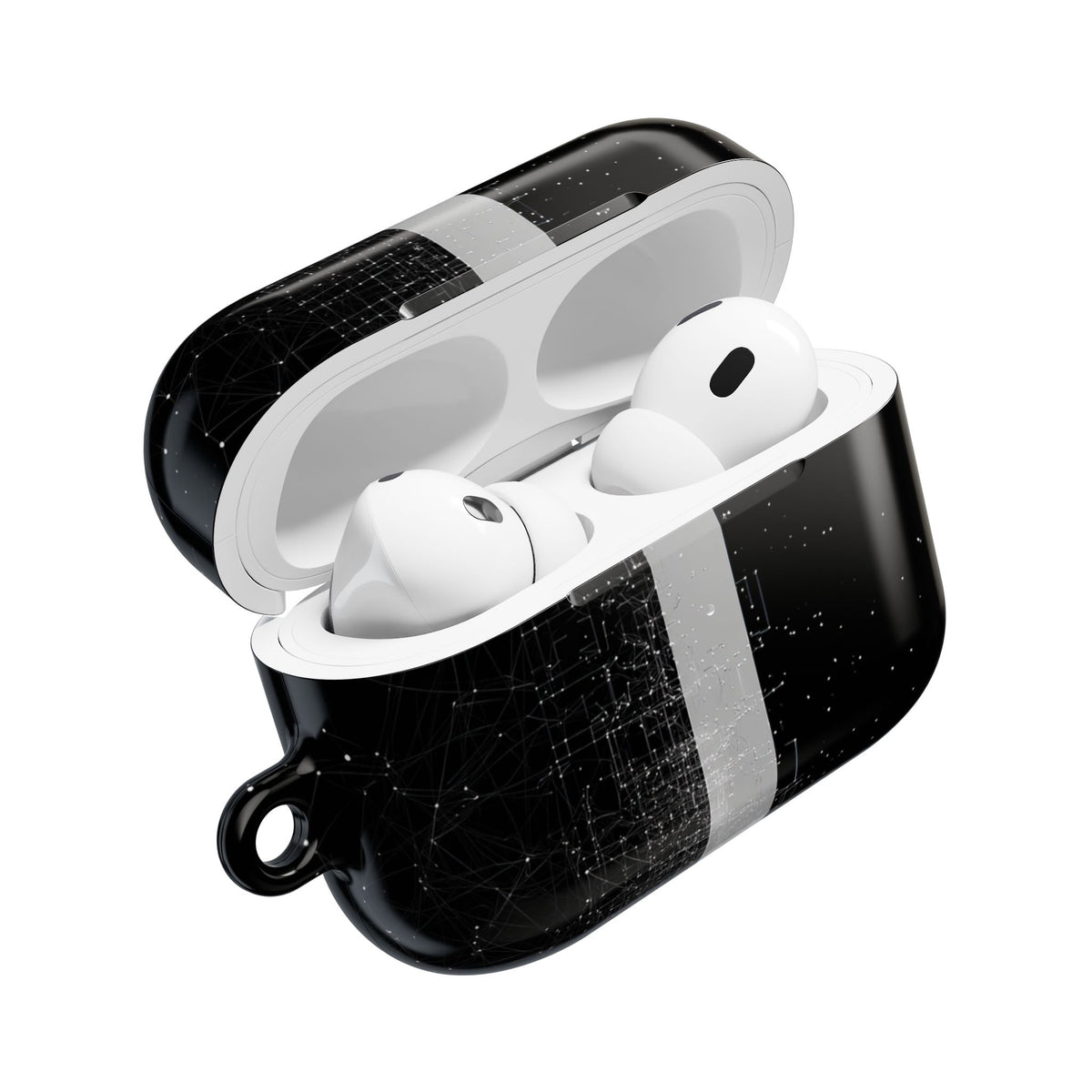 Monolithic Wireframe · Hard Case for AirPods & AirPods Pro · Black