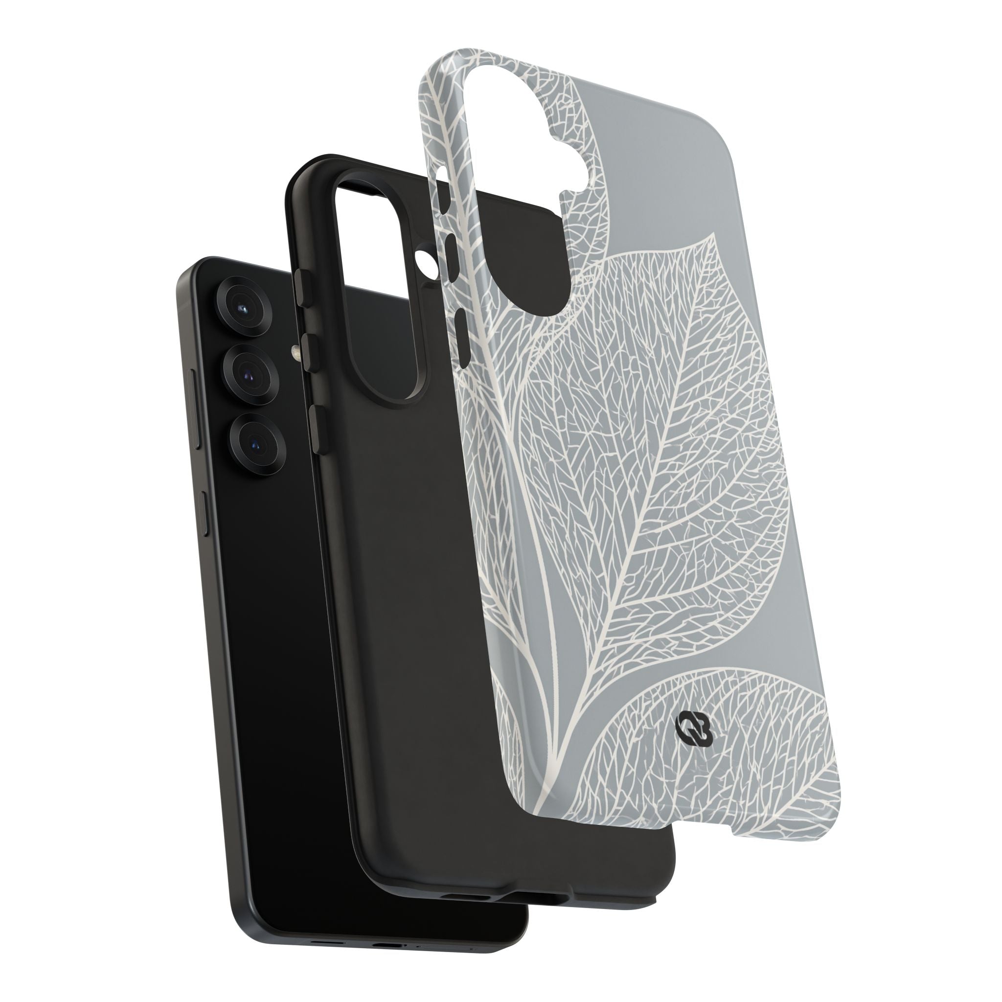Grey Tough Phone Case for Samsung - Frosted Ash Veins