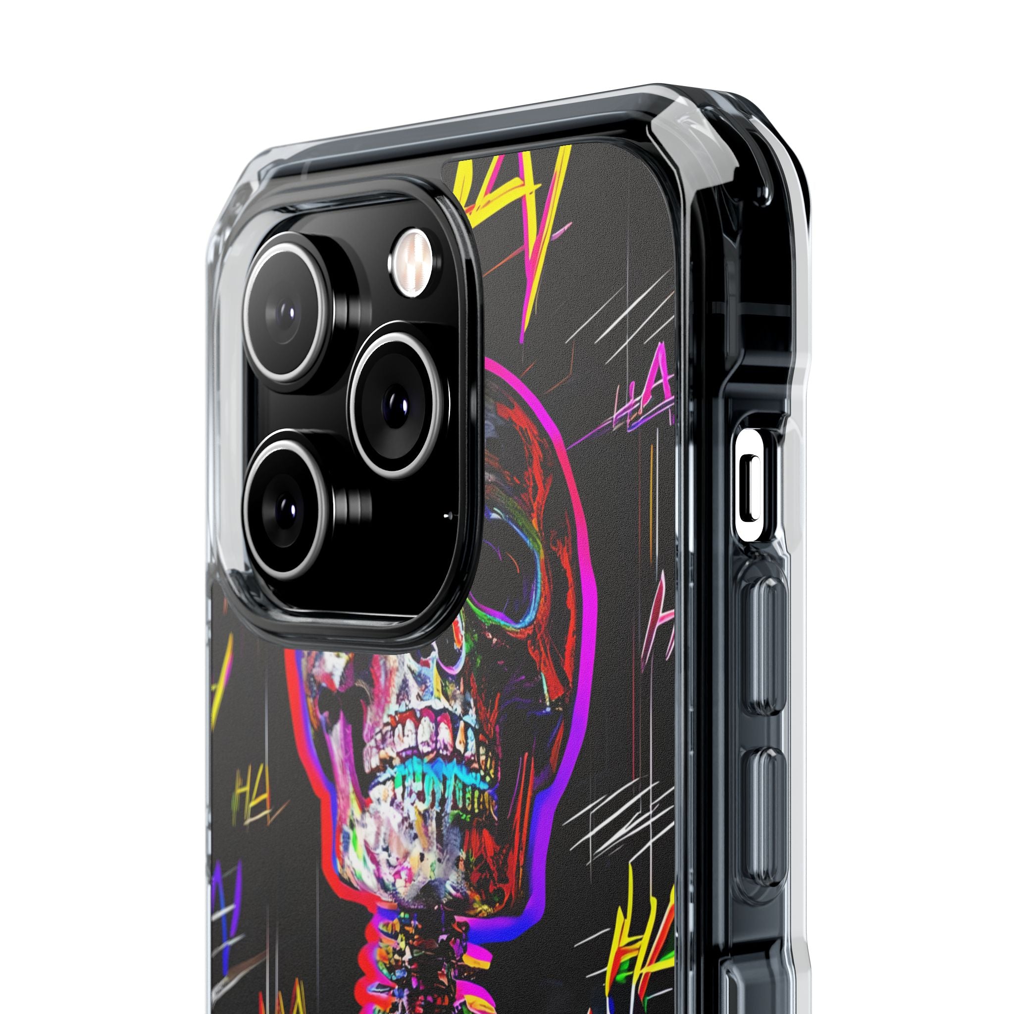 Neon Glitch Skeleton · Impact Handyhülle für iPhone · Magsafe