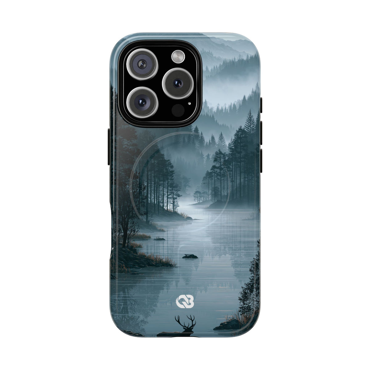 Silent Nordic Fjord · Tough 2.0 Magnetic Phone Case for iPhone · Blue