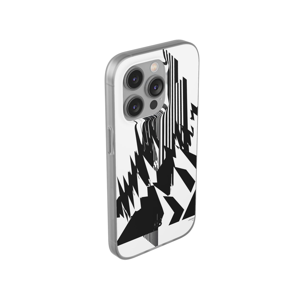 White Lite Phone Case for iPhone - Shattered Vector Spire